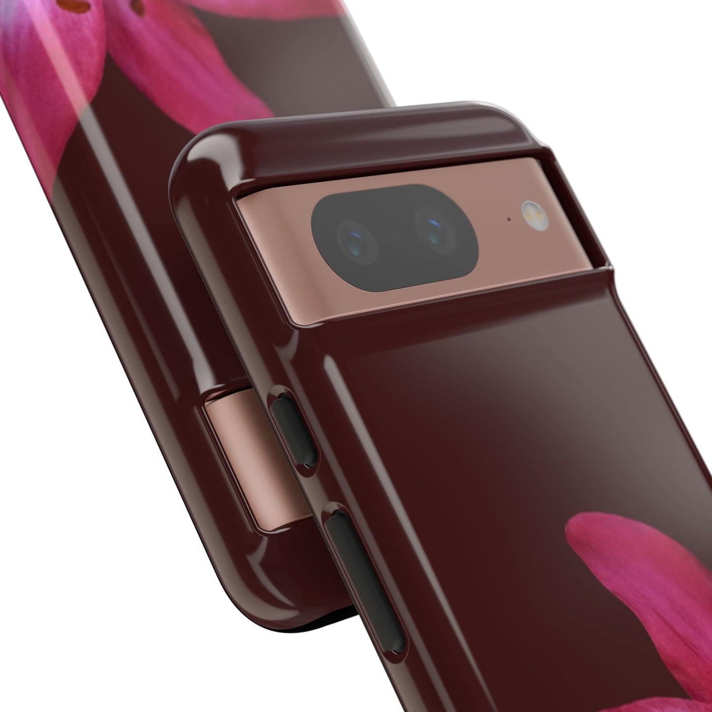 Burgundy Lily Floral – Phone Case Tough Case