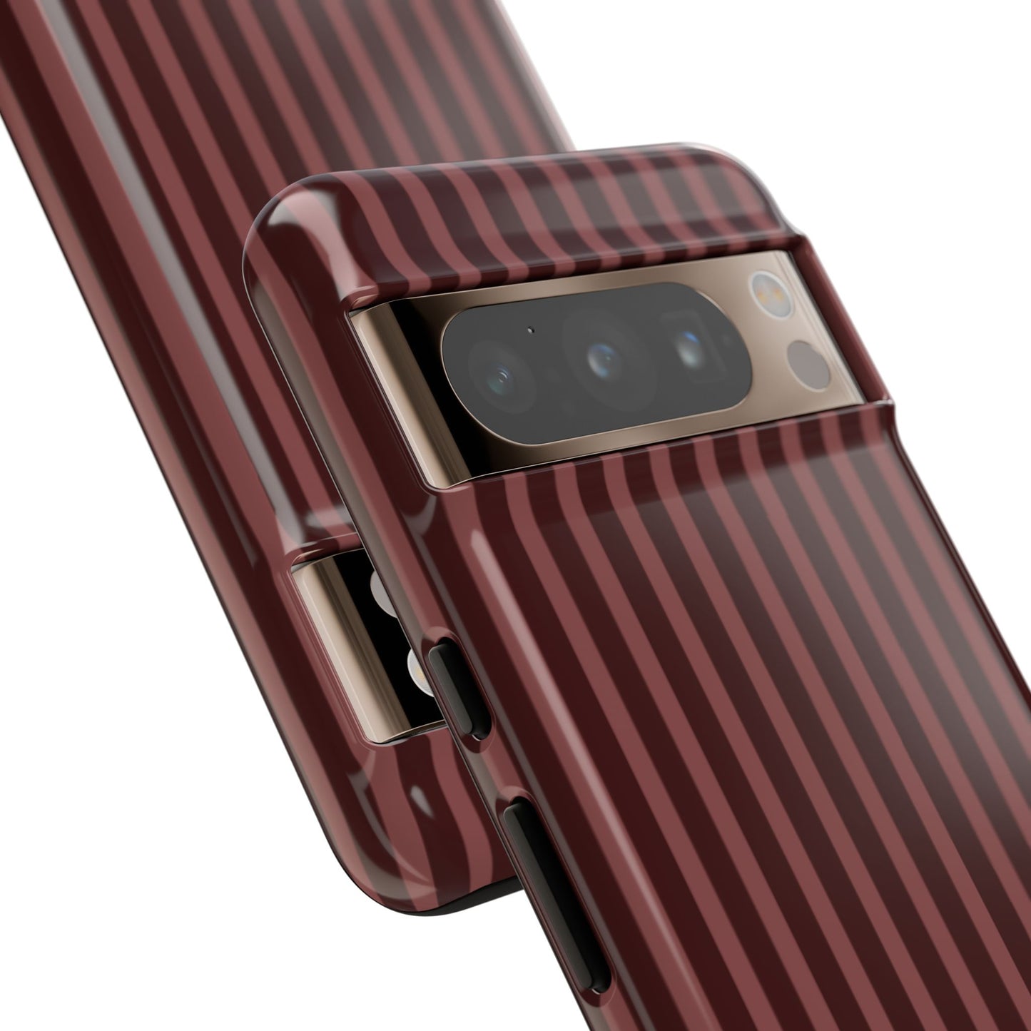 Striped Double Burgundy  — Tough Phone Case