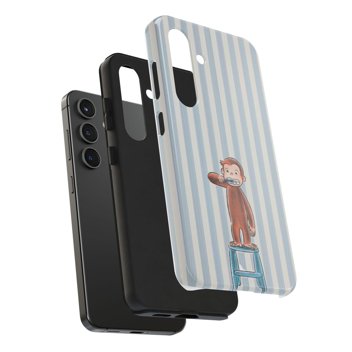 Curious George, Brushing Teeth — Monkey Brushing Tooth Tough Phone Case