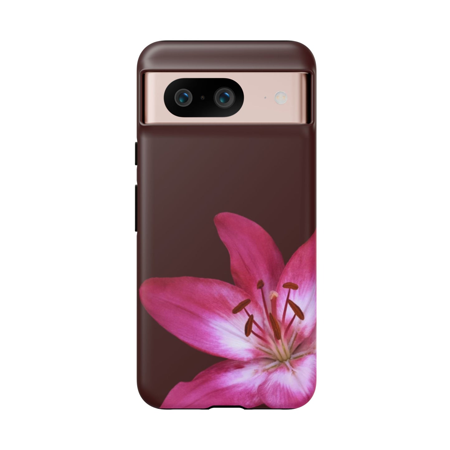 Burgundy Lily Floral – Phone Case Tough Case