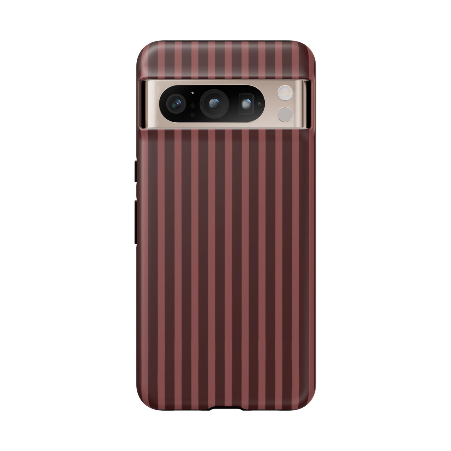 Striped Double Burgundy  — Tough Phone Case