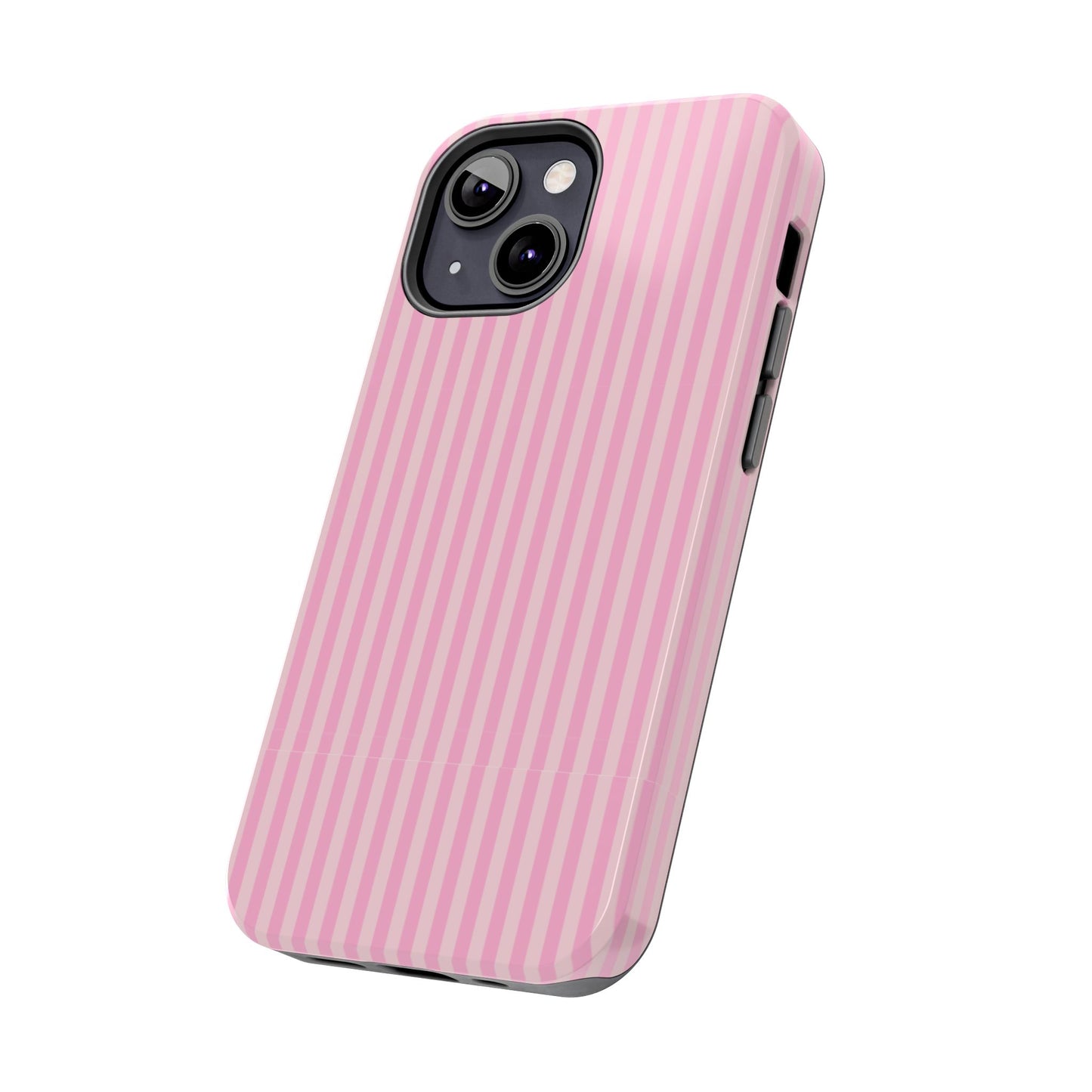 Pretty In Pink  – Pink Vertical Stripe Tough Phone Case