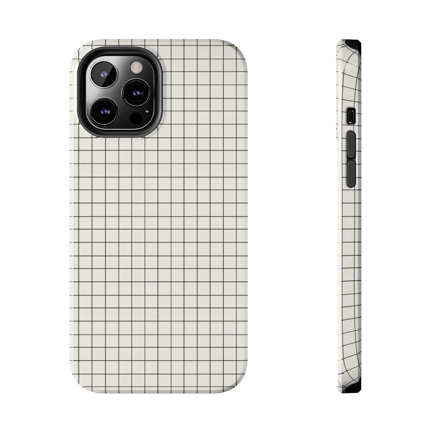 The Architect |Tough Phone Case Minimal Graph Paper Design