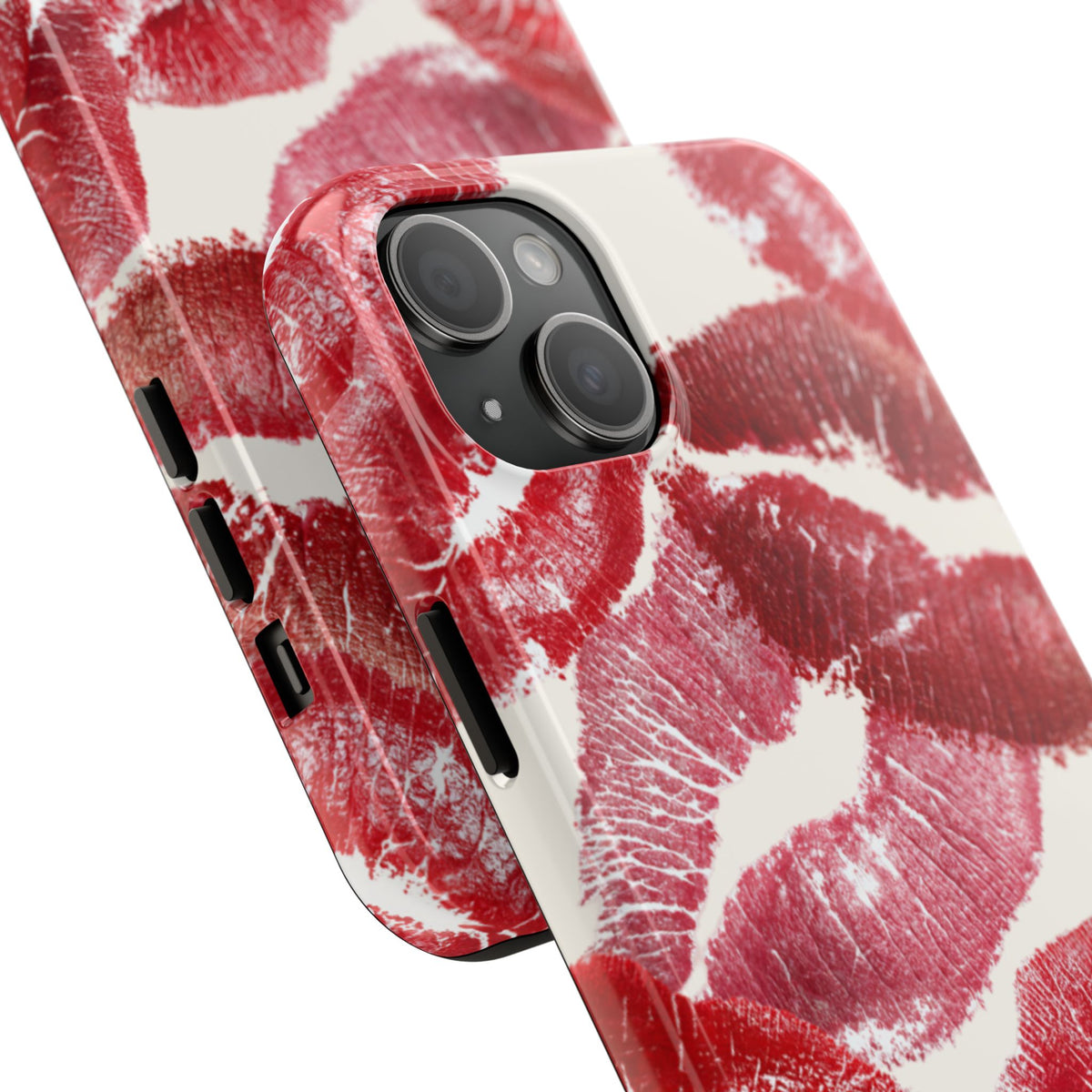 Red Lipstick Kiss Pattern Phone Case | Tough Phone Case