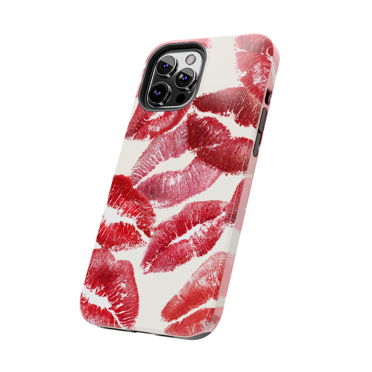 Red Lipstick Kiss Pattern Phone Case | Tough Phone Case
