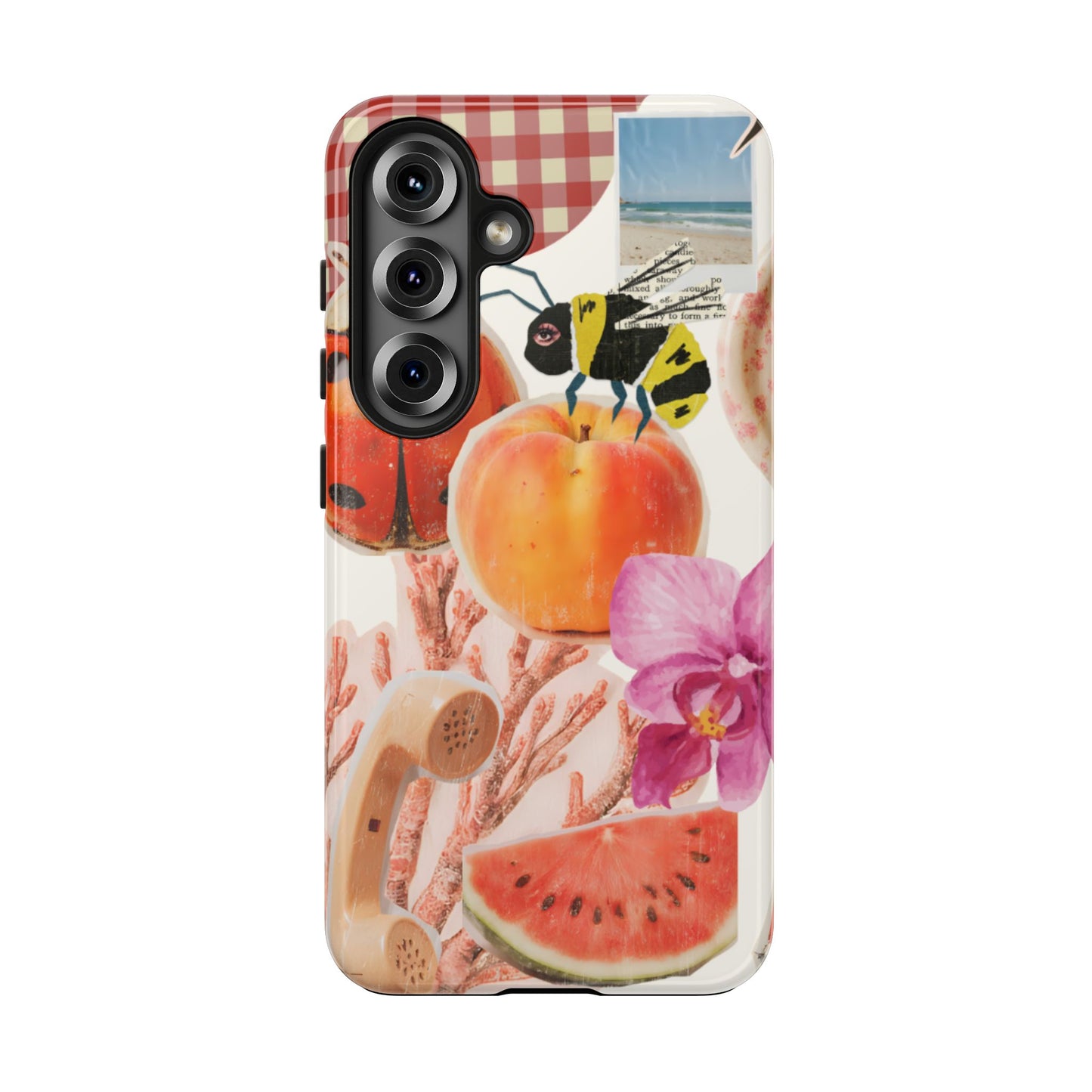 The farmers Market — Floral Fruit Collage Tough Phone Case