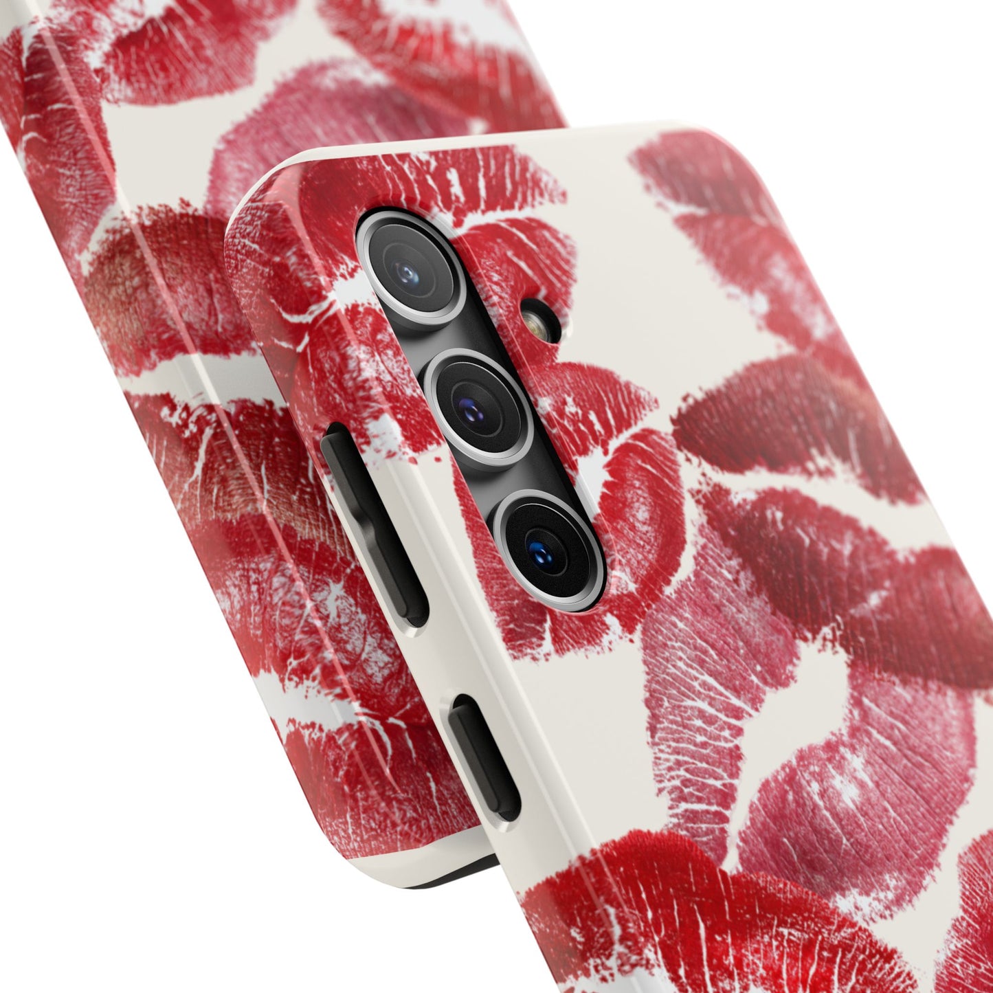 Red Lipstick Kiss Pattern Phone Case | Tough Phone Case