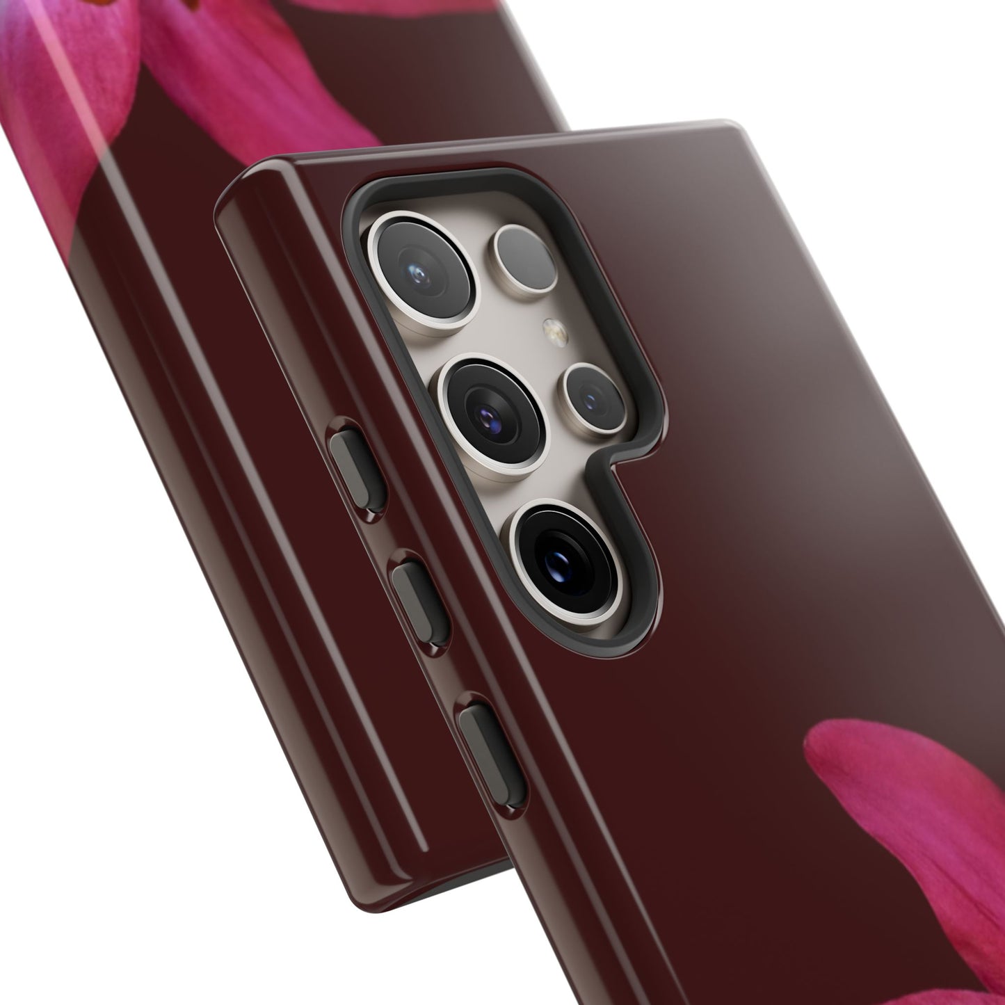 Burgundy Lily Floral – Phone Case Tough Case