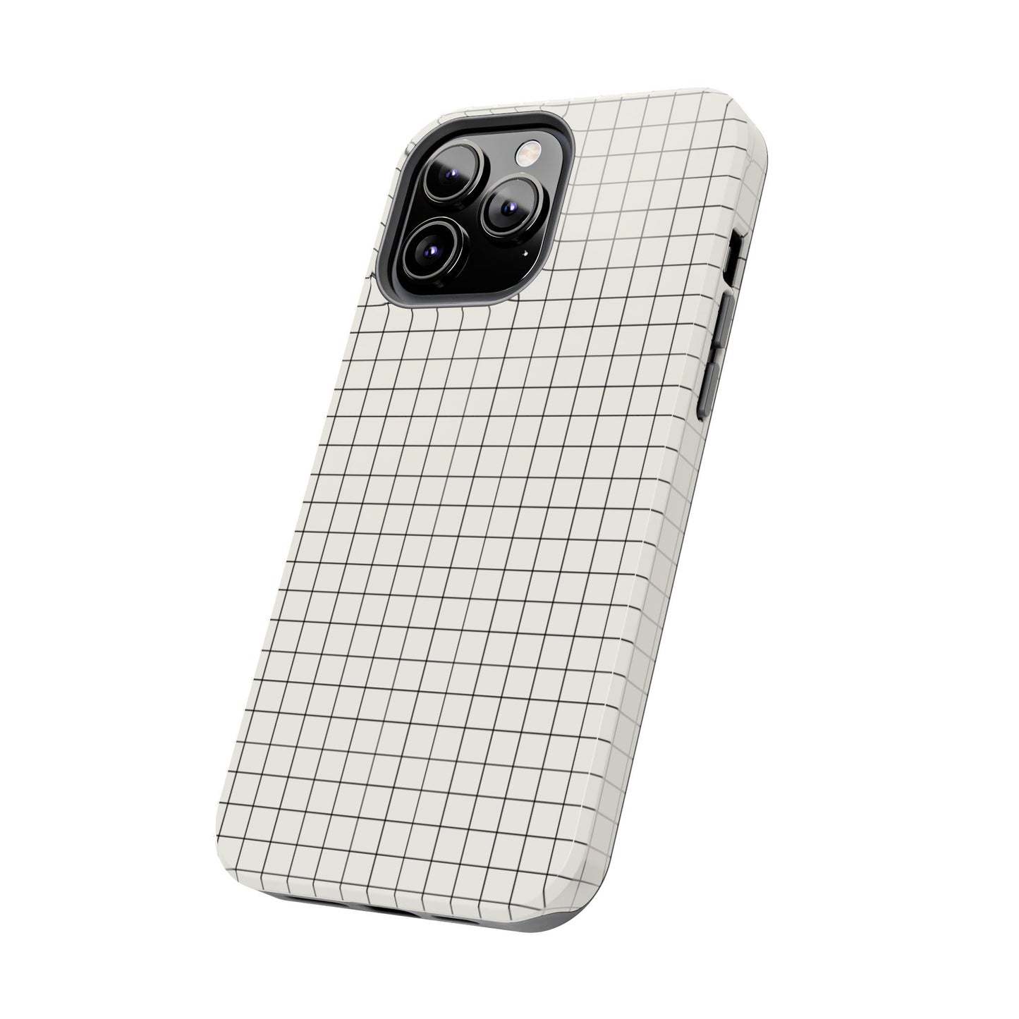 The Architect |Tough Phone Case Minimal Graph Paper Design
