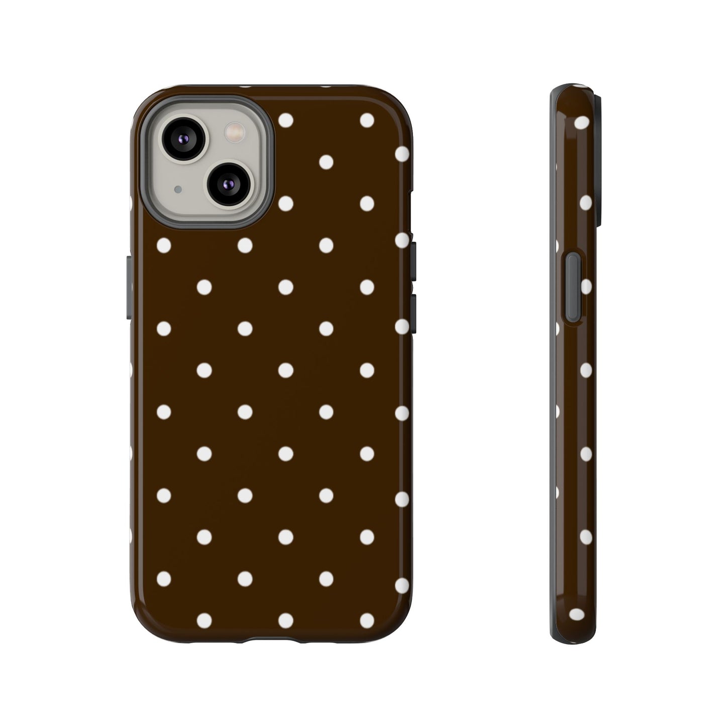 Cacao Polka Dot  — Phone Case Tough Case