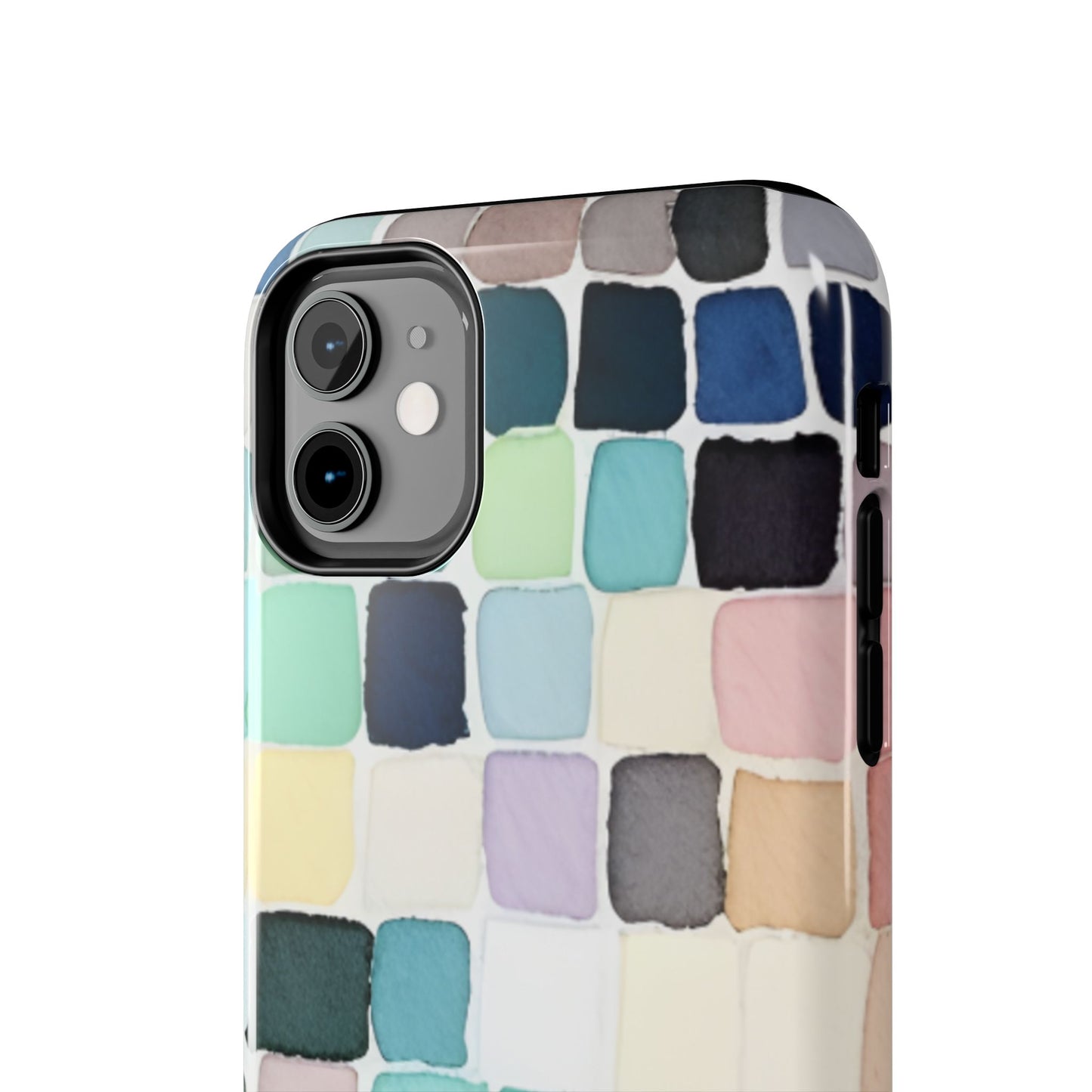Watercolor —  Abstract Mosaic Tough Phone Case Pastel Tile Protective Cover