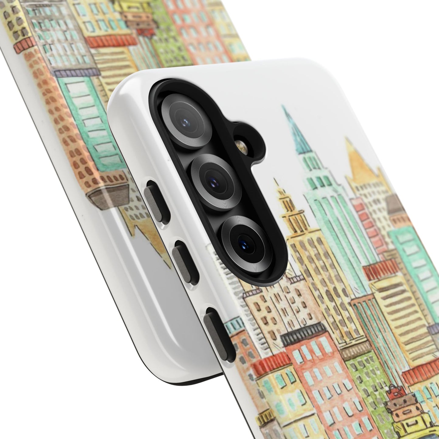 New York – New York Watercolor Skyline Tough Phone Case