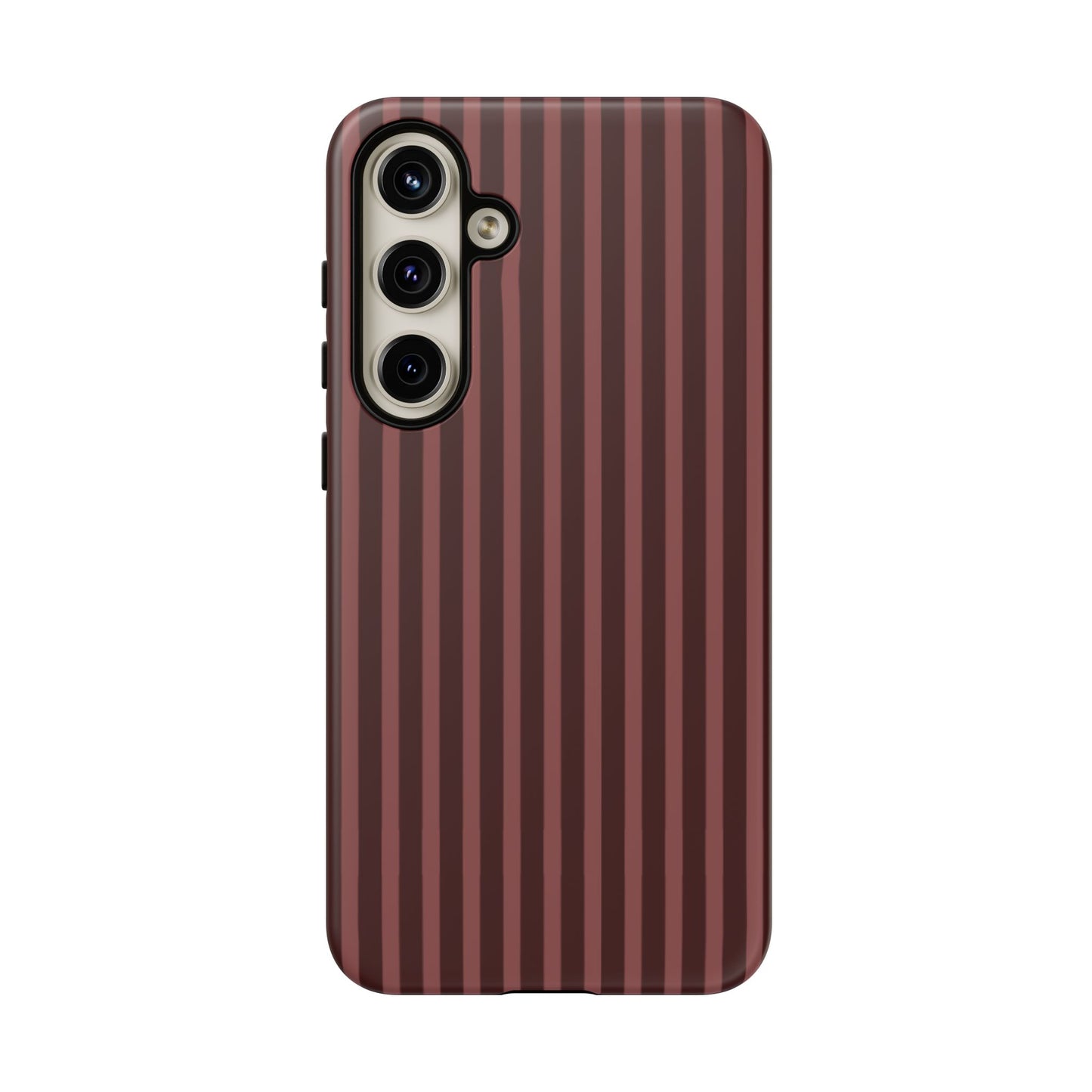 Striped Double Burgundy  — Tough Phone Case