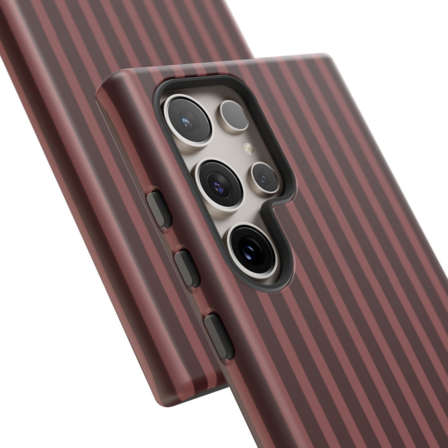 Striped Double Burgundy  — Tough Phone Case