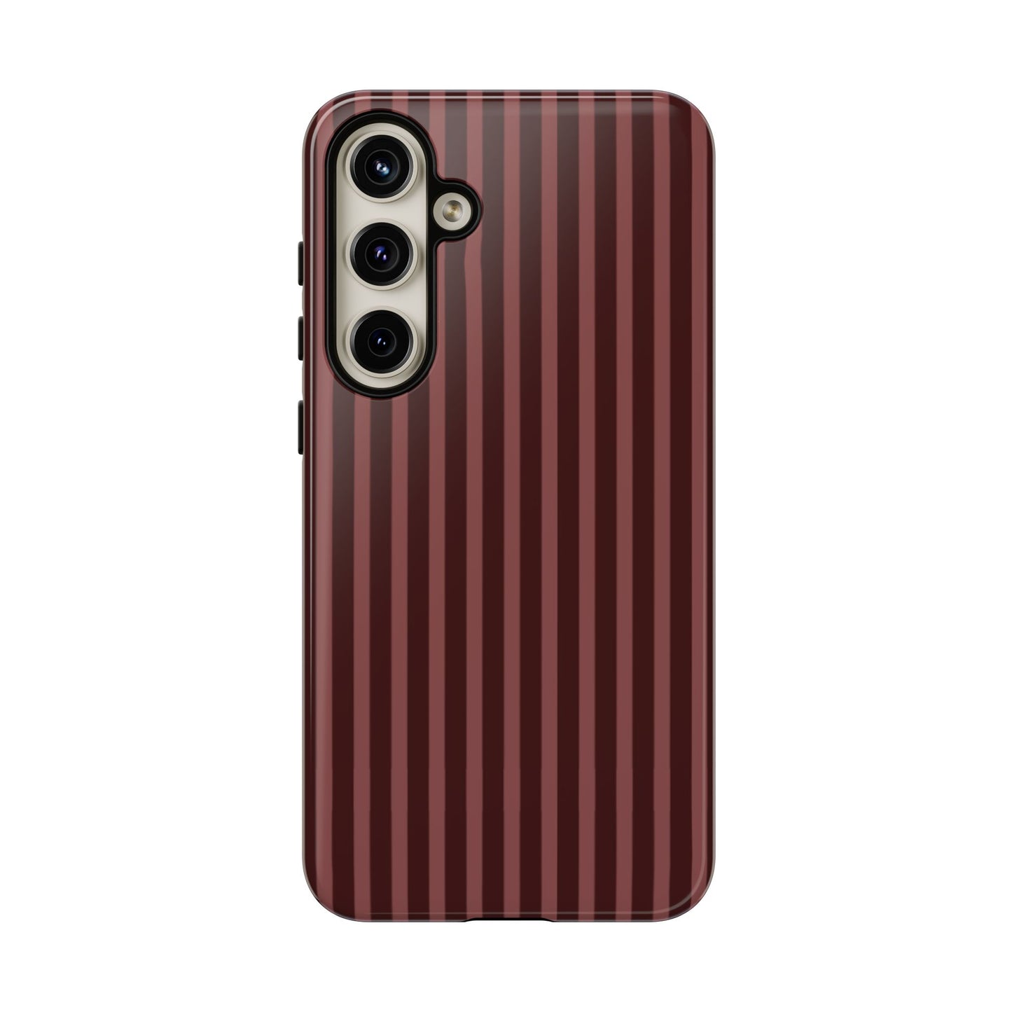 Striped Double Burgundy  — Tough Phone Case