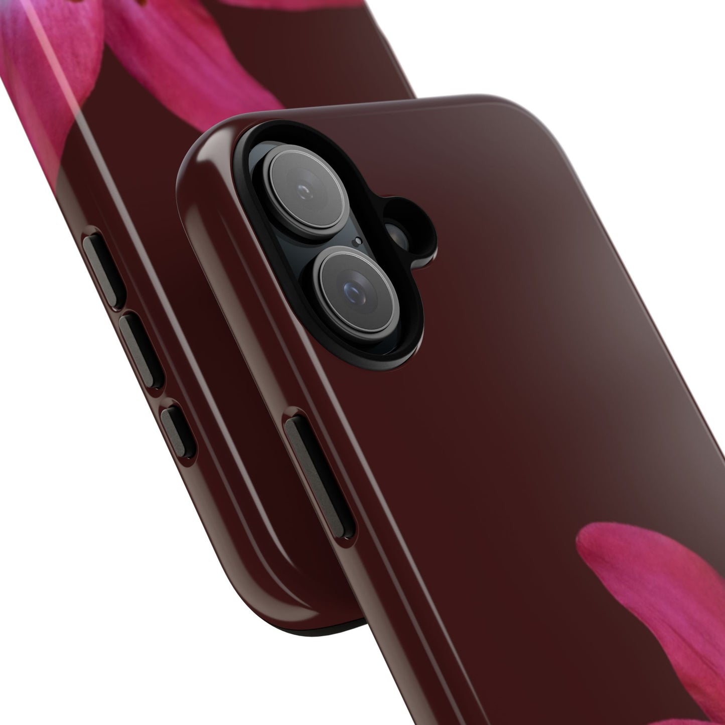 Burgundy Lily Floral – Phone Case Tough Case