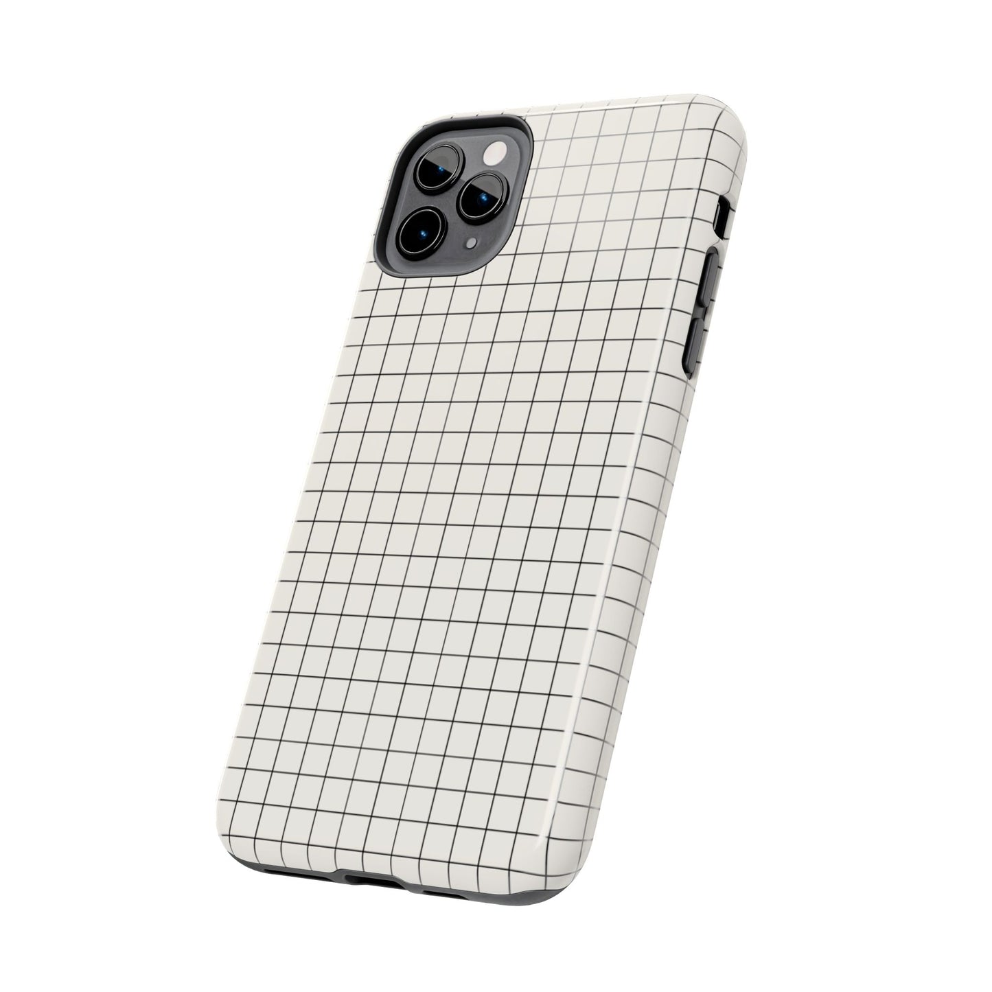 The Architect |Tough Phone Case Minimal Graph Paper Design