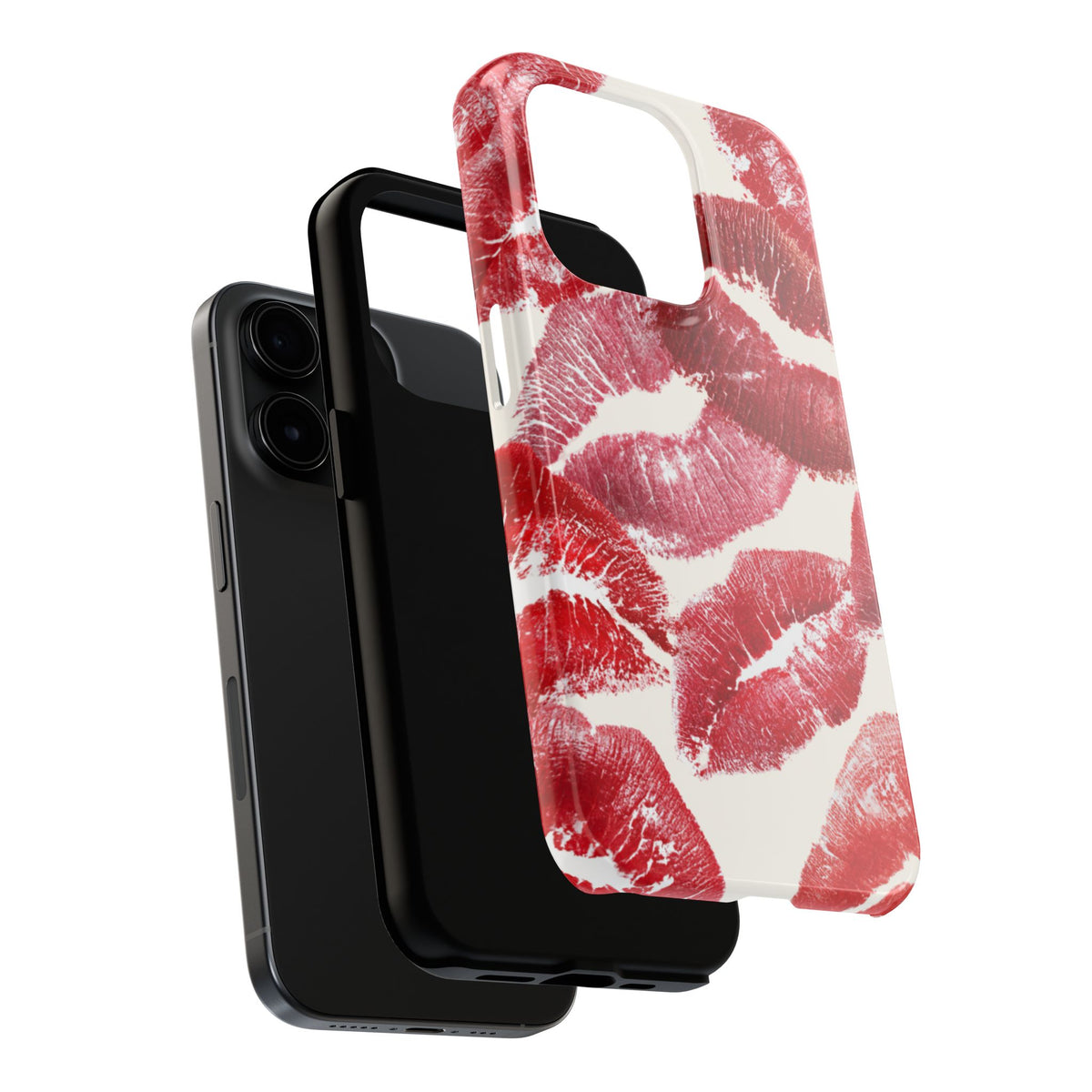 Red Lipstick Kiss Pattern Phone Case | Tough Phone Case
