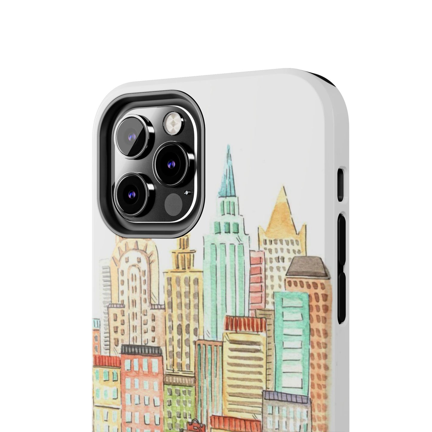 New York – New York Watercolor Skyline Tough Phone Case