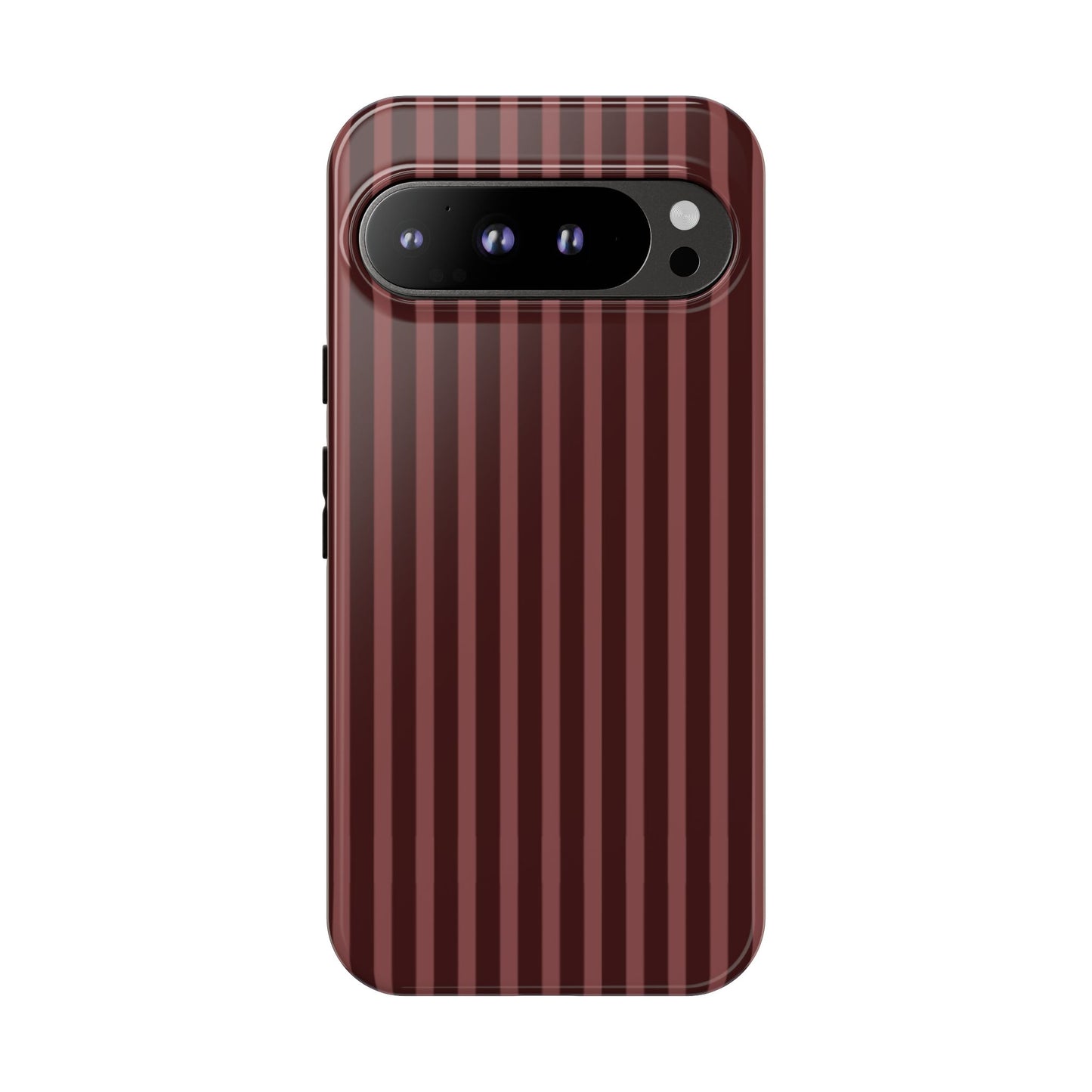 Striped Double Burgundy  — Tough Phone Case