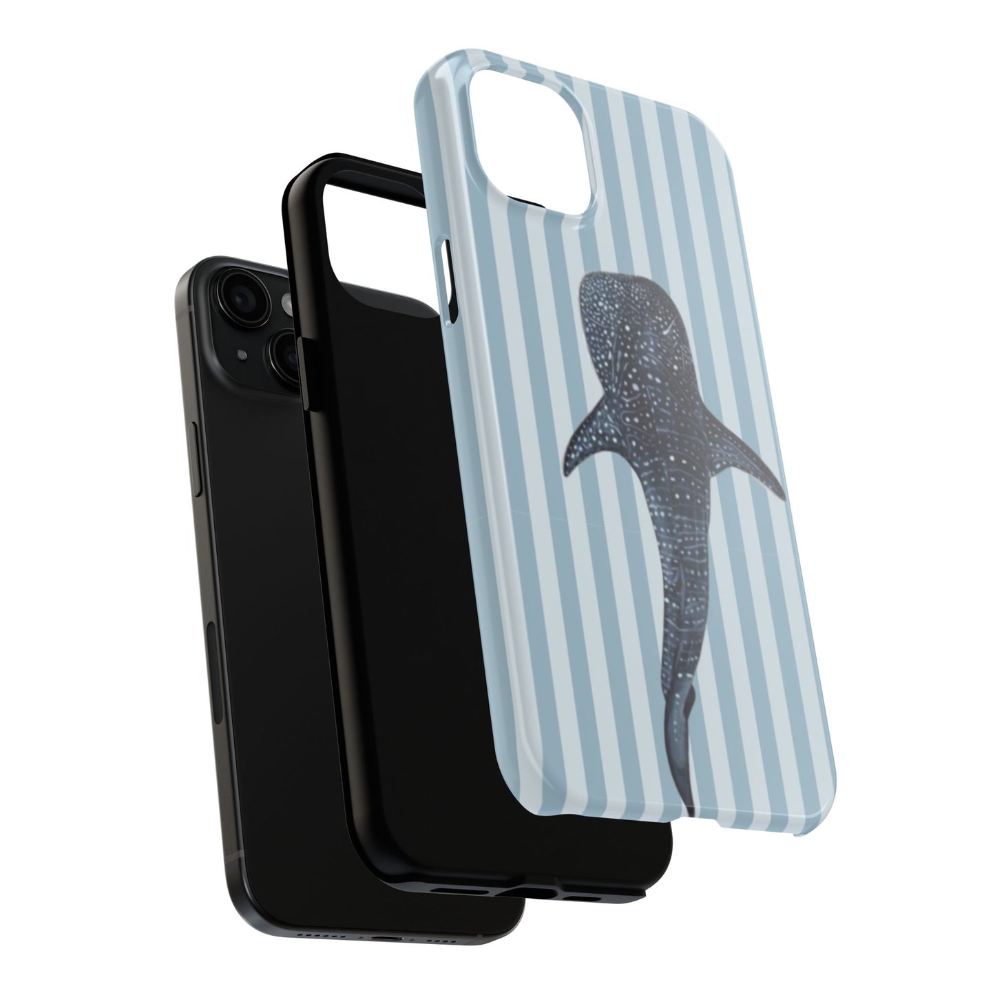 Deep Sea  — Blue Striped Tough Protective Cover