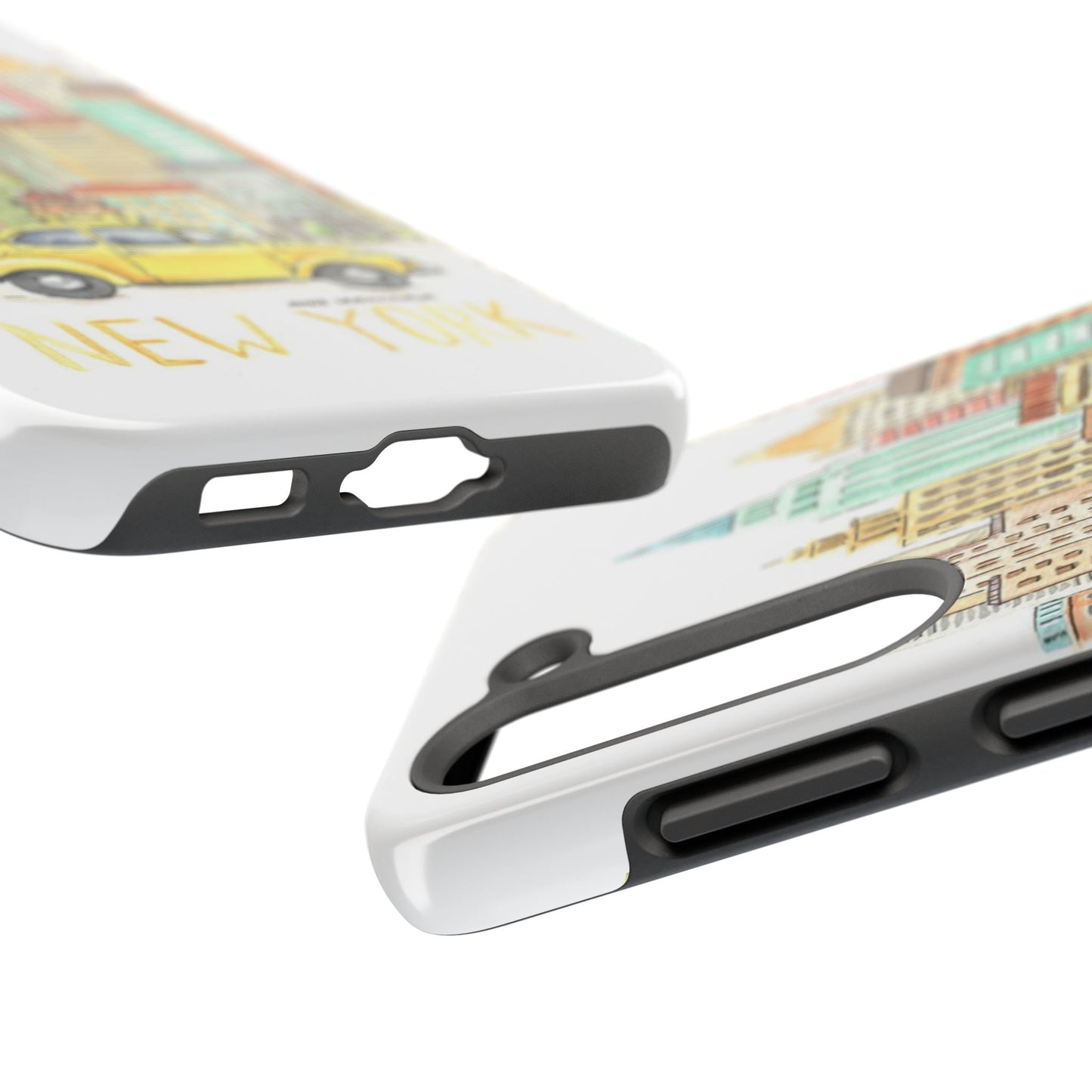New York – New York Watercolor Skyline Tough Phone Case