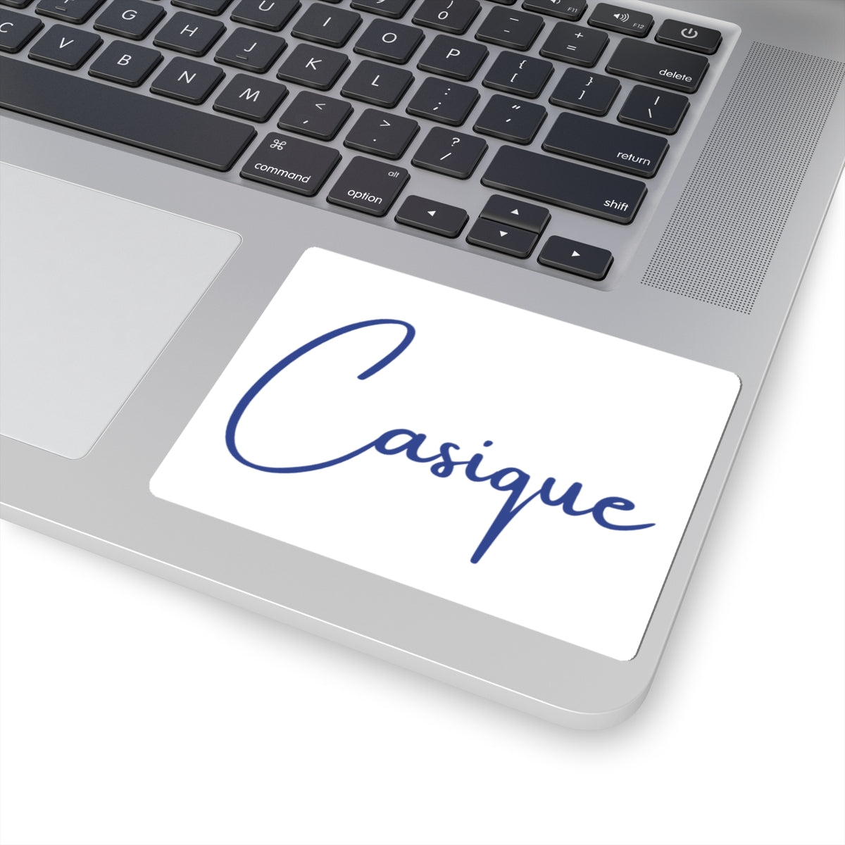 Casique — Script Kiss-Cut Sticker —