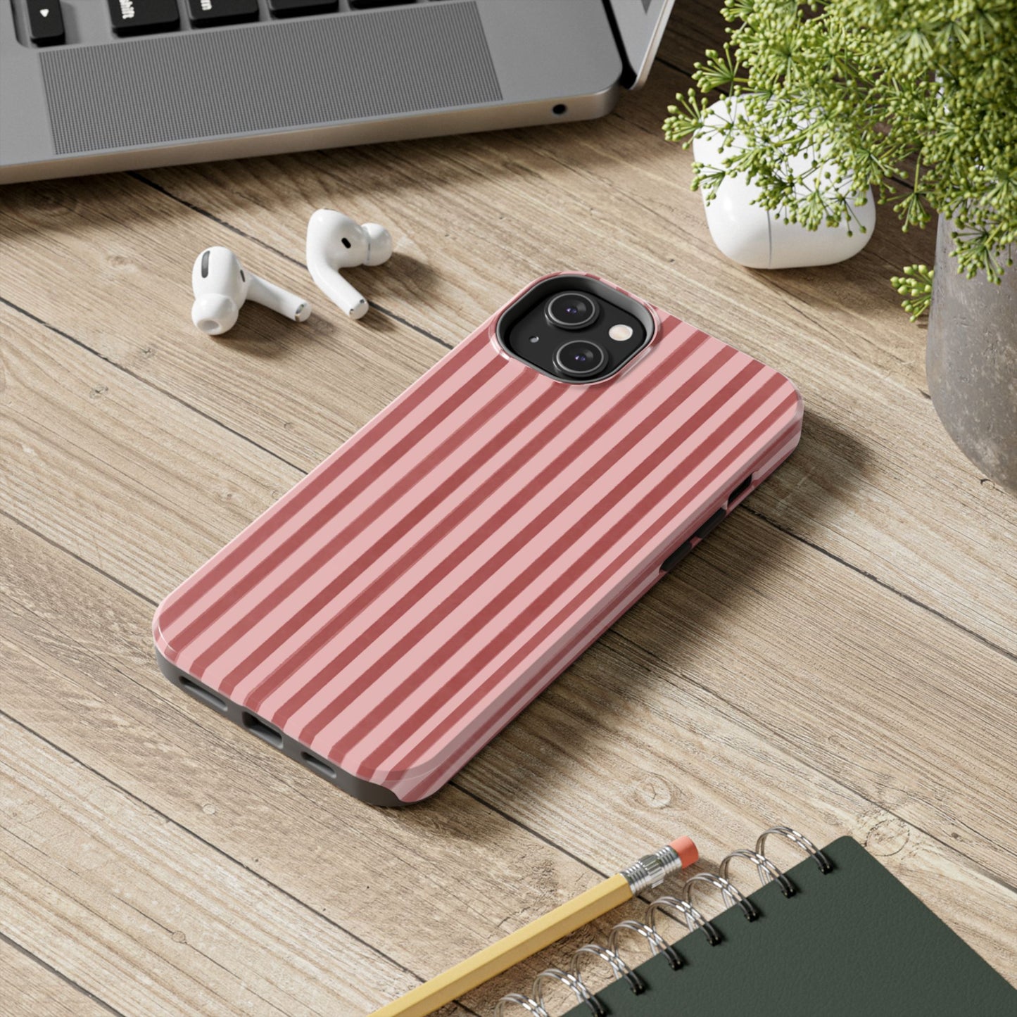 Rose Petals | Vertical Stripes Phone Case Tough Phone Case