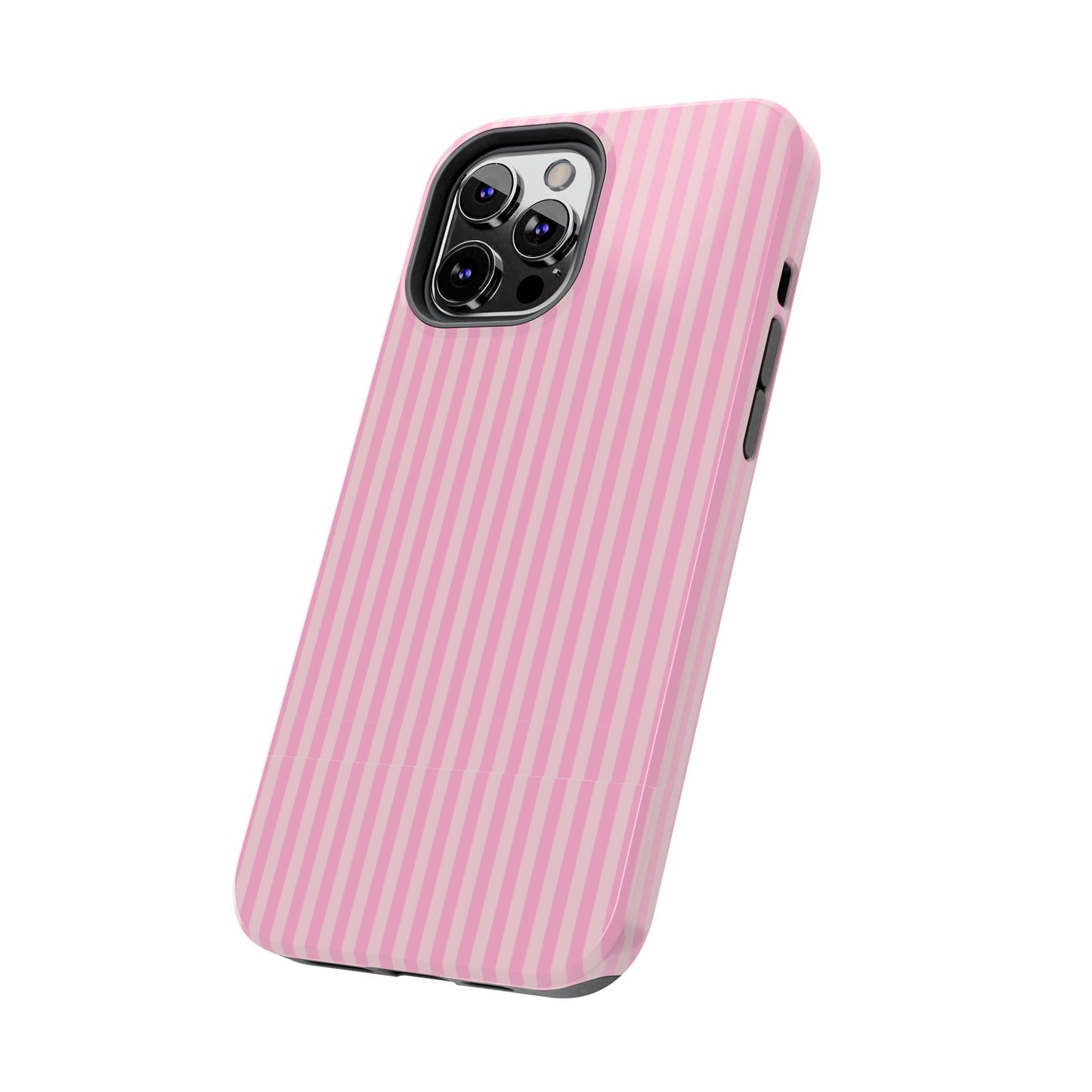 Pretty In Pink  – Pink Vertical Stripe Tough Phone Case
