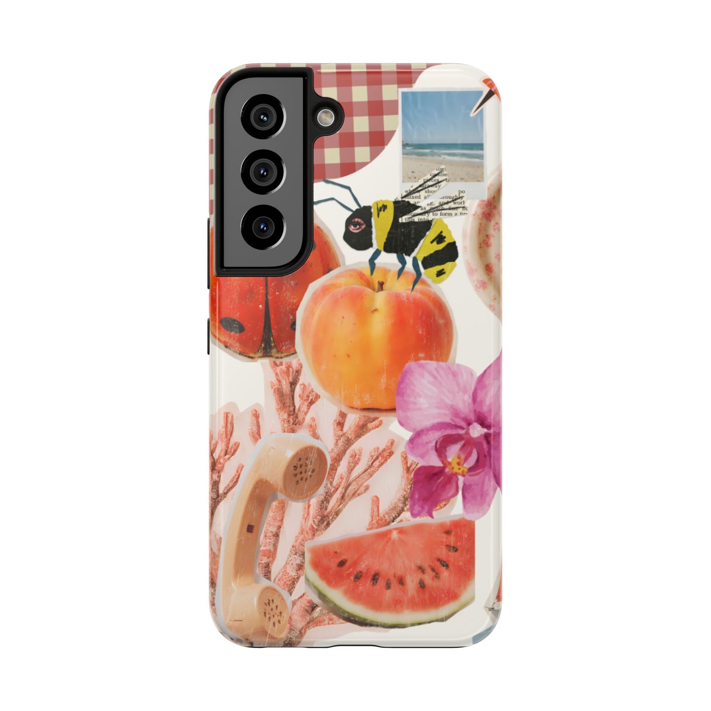 The farmers Market — Floral Fruit Collage Tough Phone Case