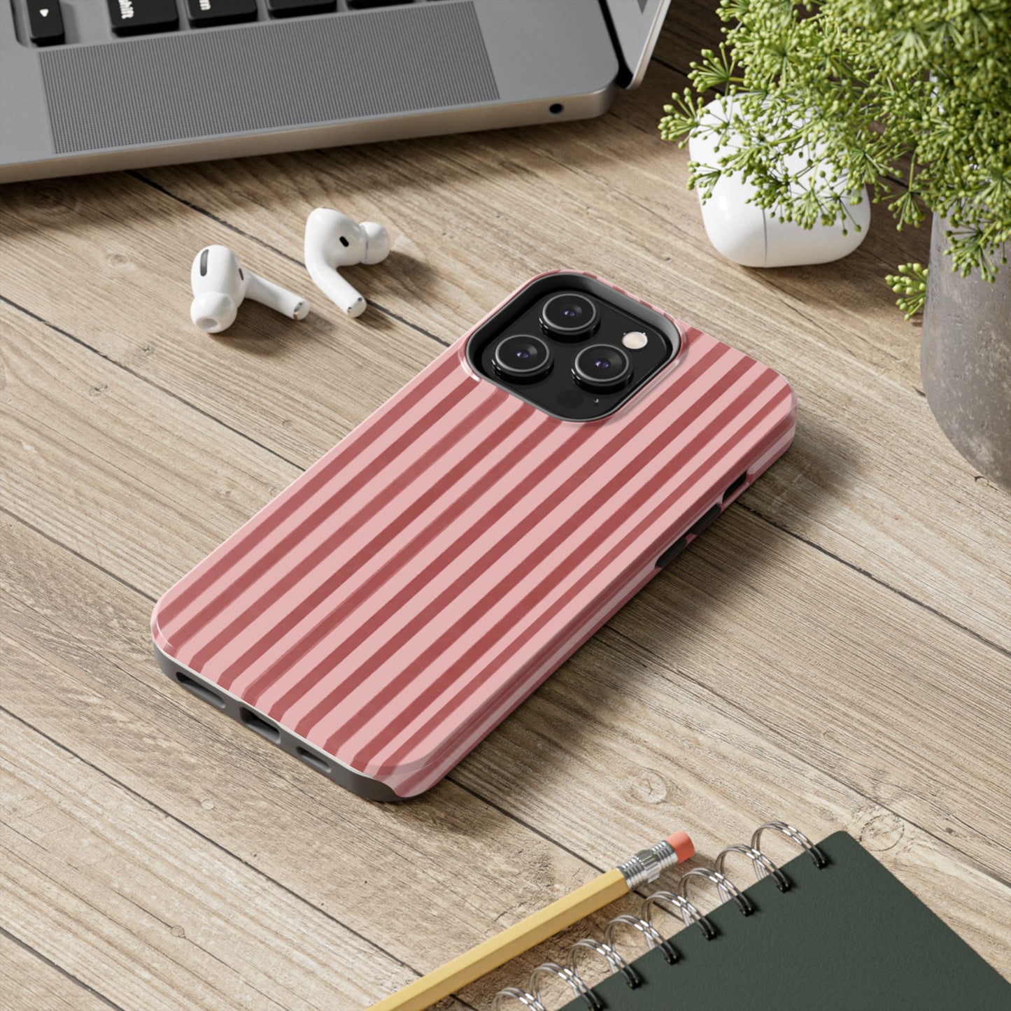 Rose Petals | Vertical Stripes Phone Case Tough Phone Case