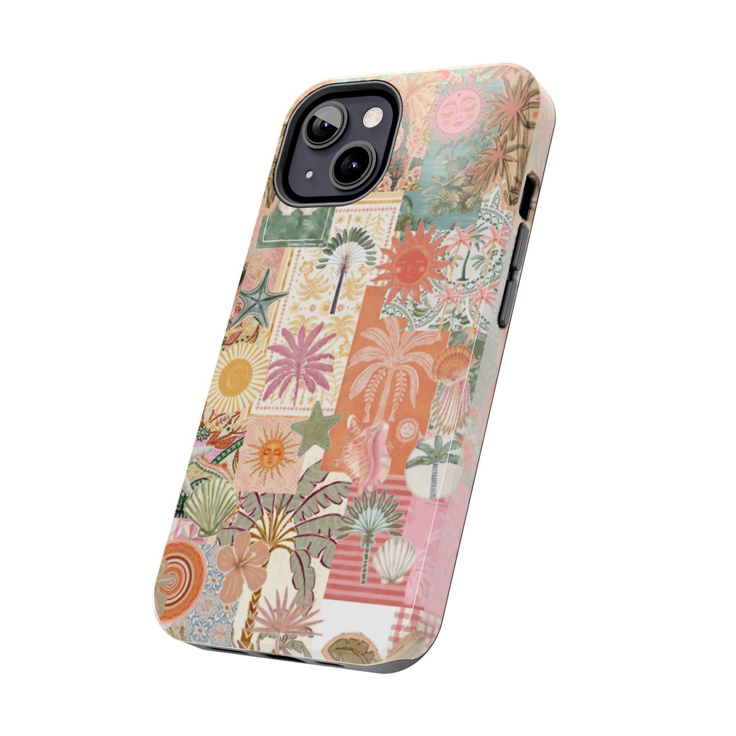 Girls Just Wanna Have Fun! — Tough Phone Case  Retro Tropical Collage iPhone Case