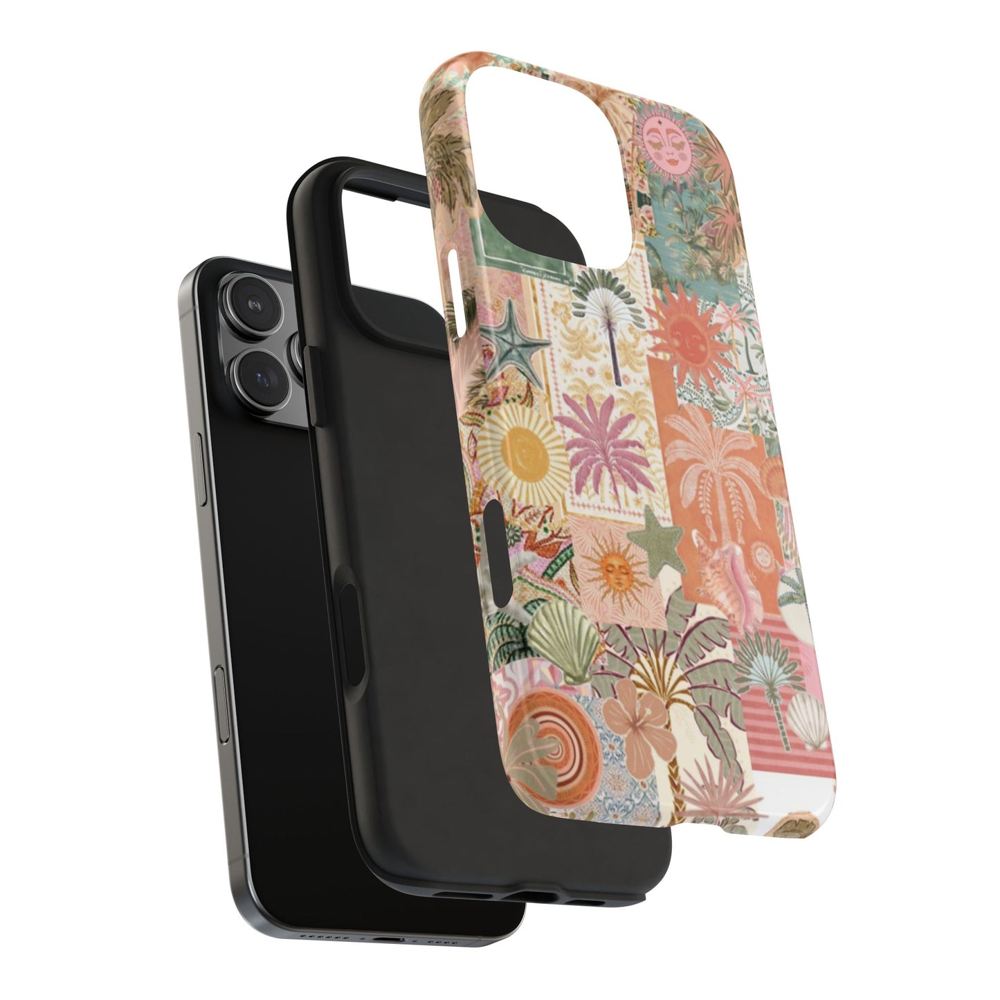 Girls Just Wanna Have Fun! — Tough Phone Case  Retro Tropical Collage iPhone Case