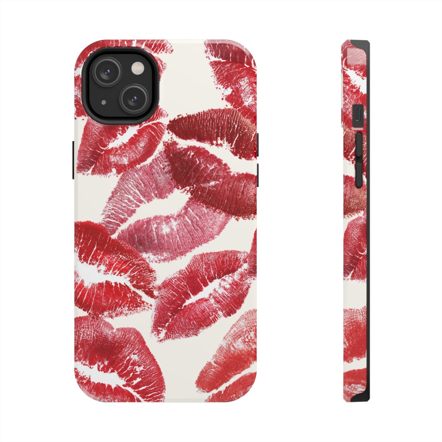 Red Lipstick Kiss Pattern Phone Case | Tough Phone Case