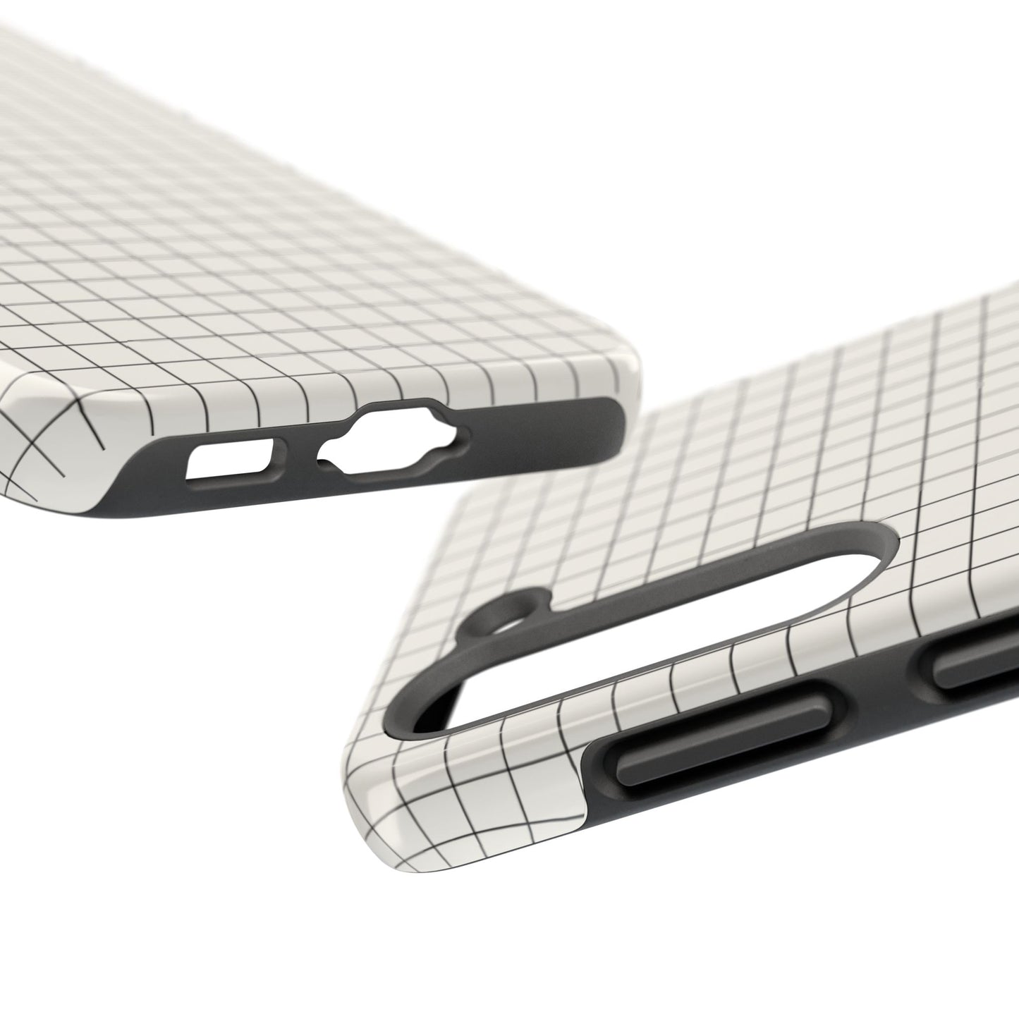 The Architect |Tough Phone Case Minimal Graph Paper Design