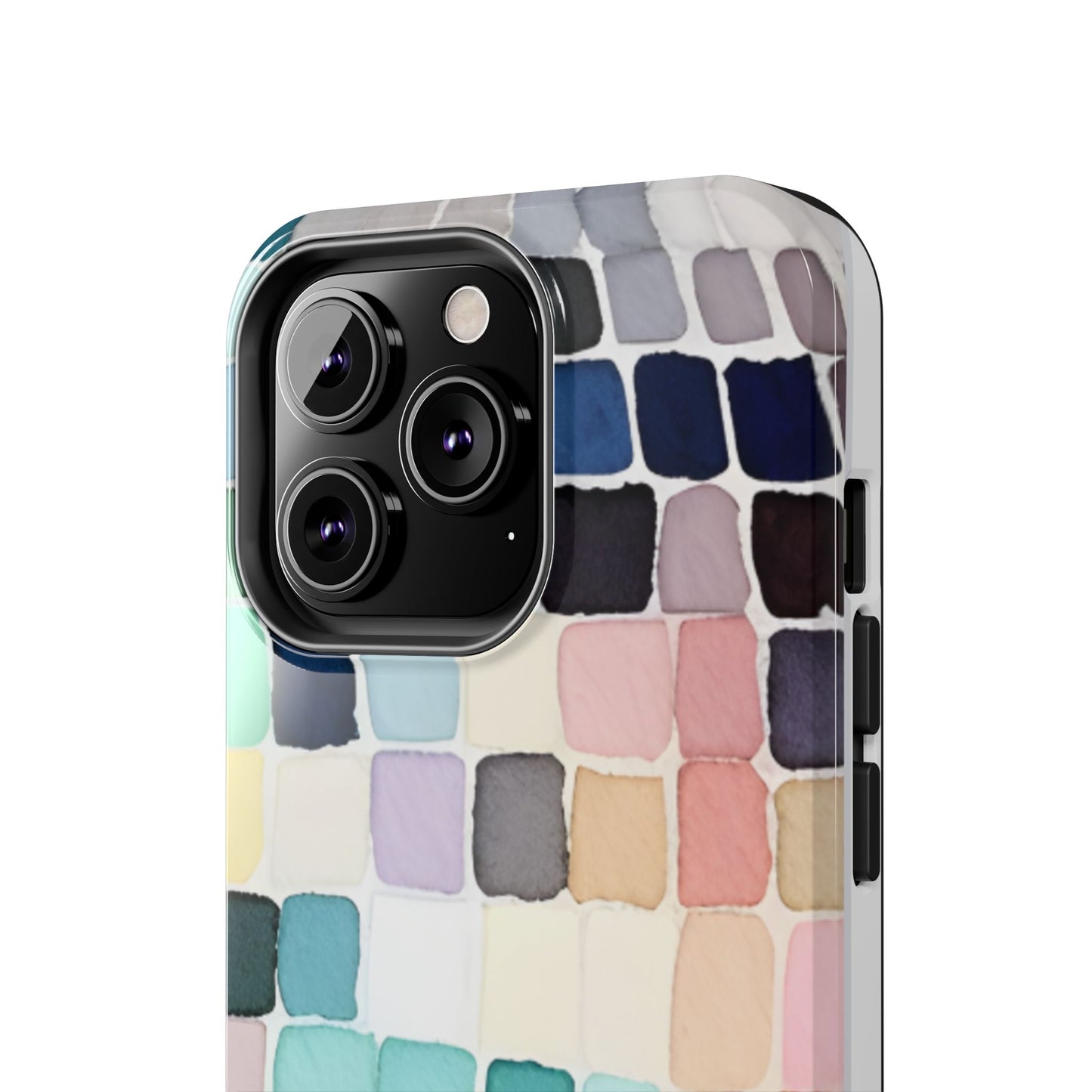 Watercolor —  Abstract Mosaic Tough Phone Case Pastel Tile Protective Cover