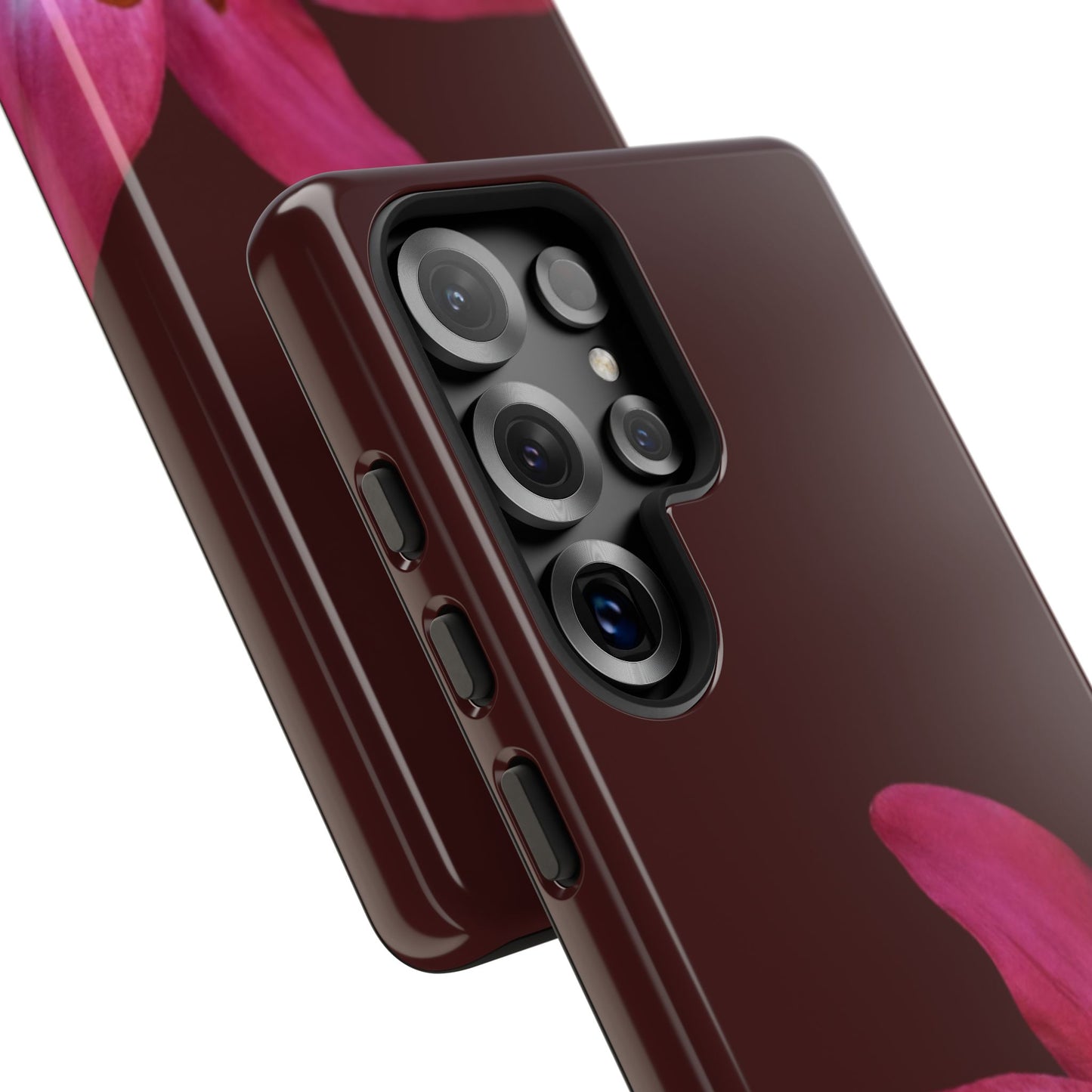 Burgundy Lily Floral – Phone Case Tough Case