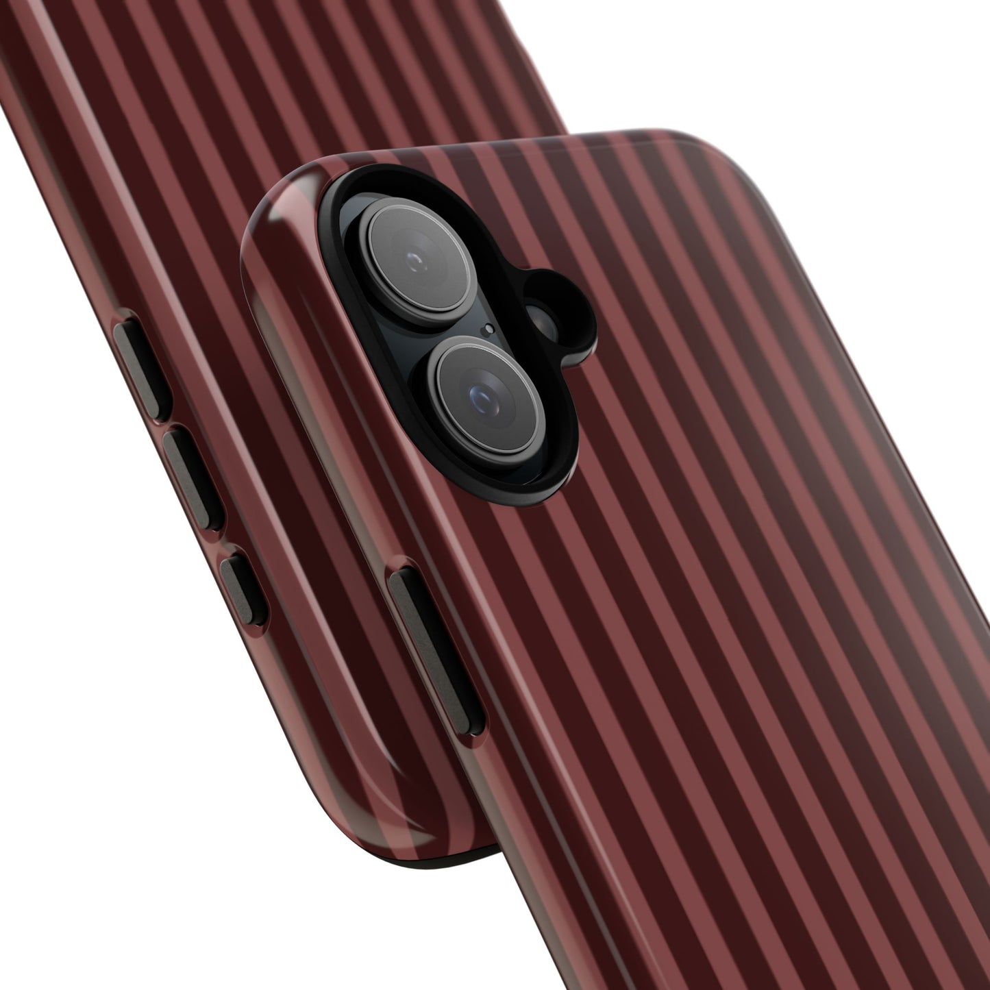 Striped Double Burgundy  — Tough Phone Case