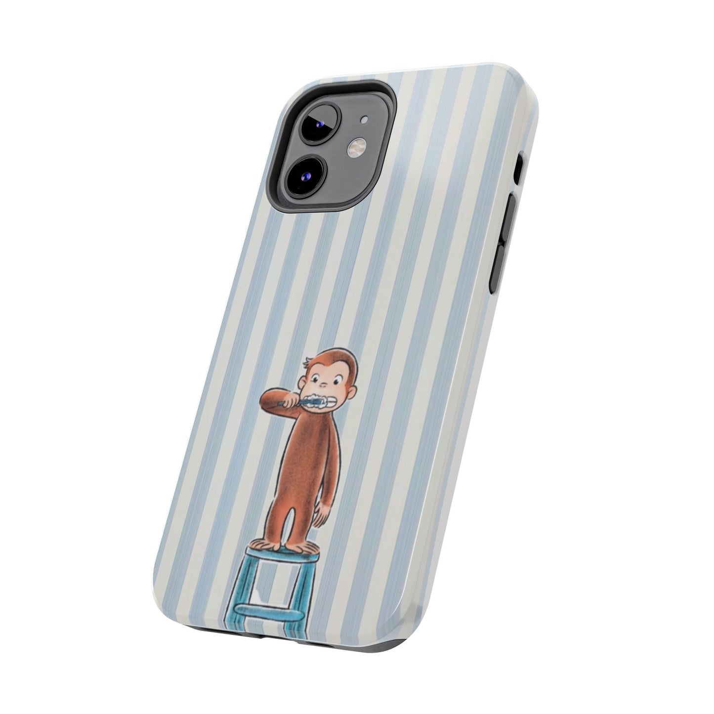 Curious George, Brushing Teeth — Monkey Brushing Tooth Tough Phone Case