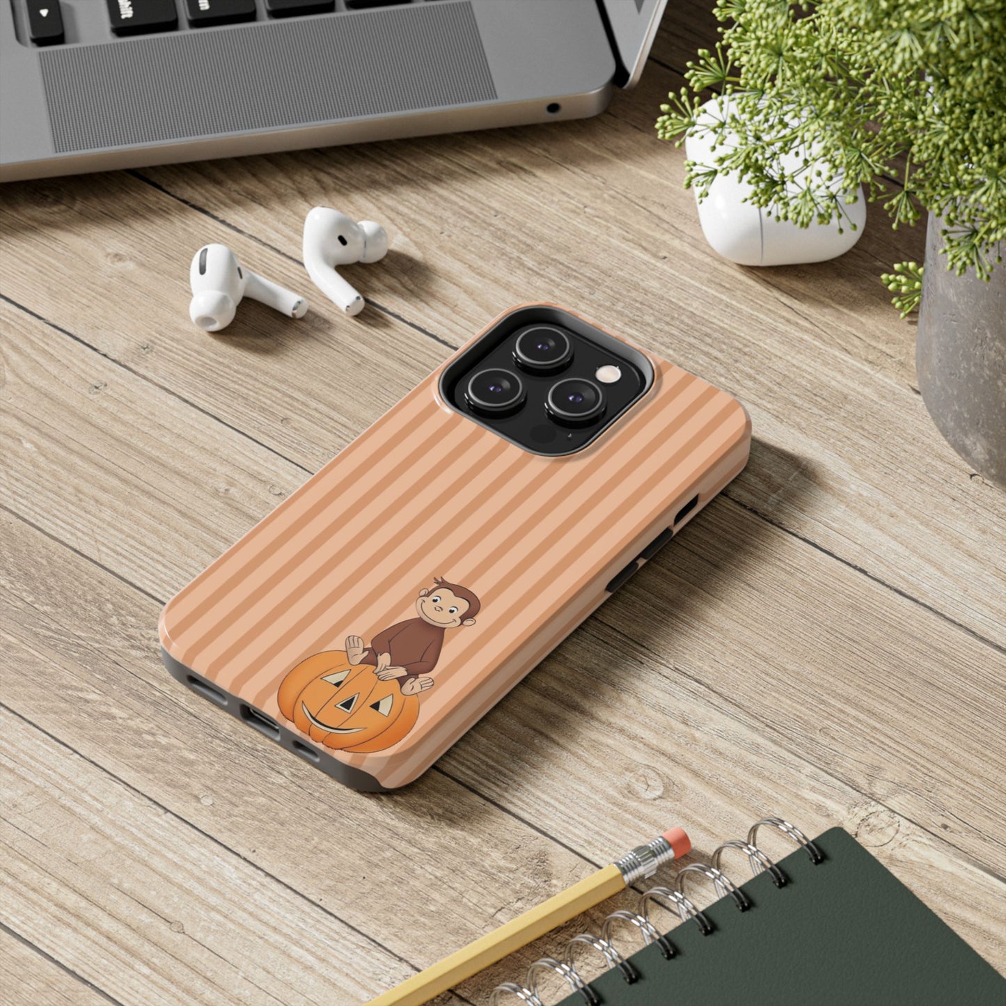 Pumpkin Curious George —  Tough Phone Case