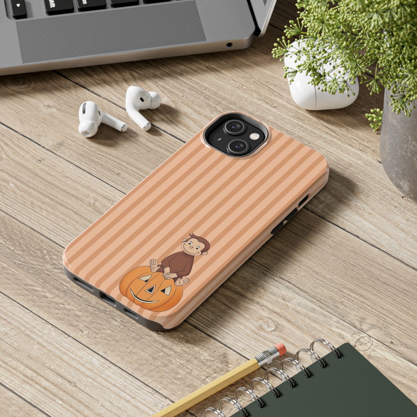 Pumpkin Curious George —  Tough Phone Case