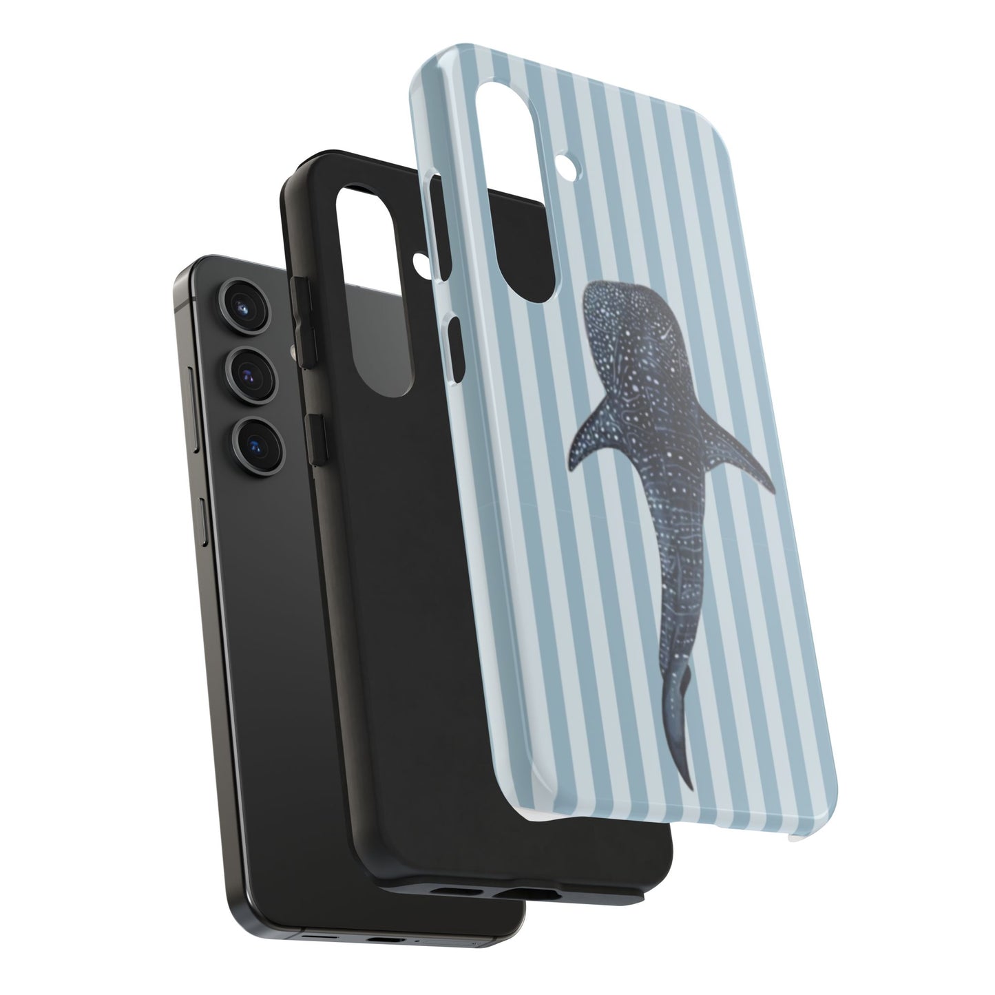 Deep Sea  — Blue Striped Tough Protective Cover