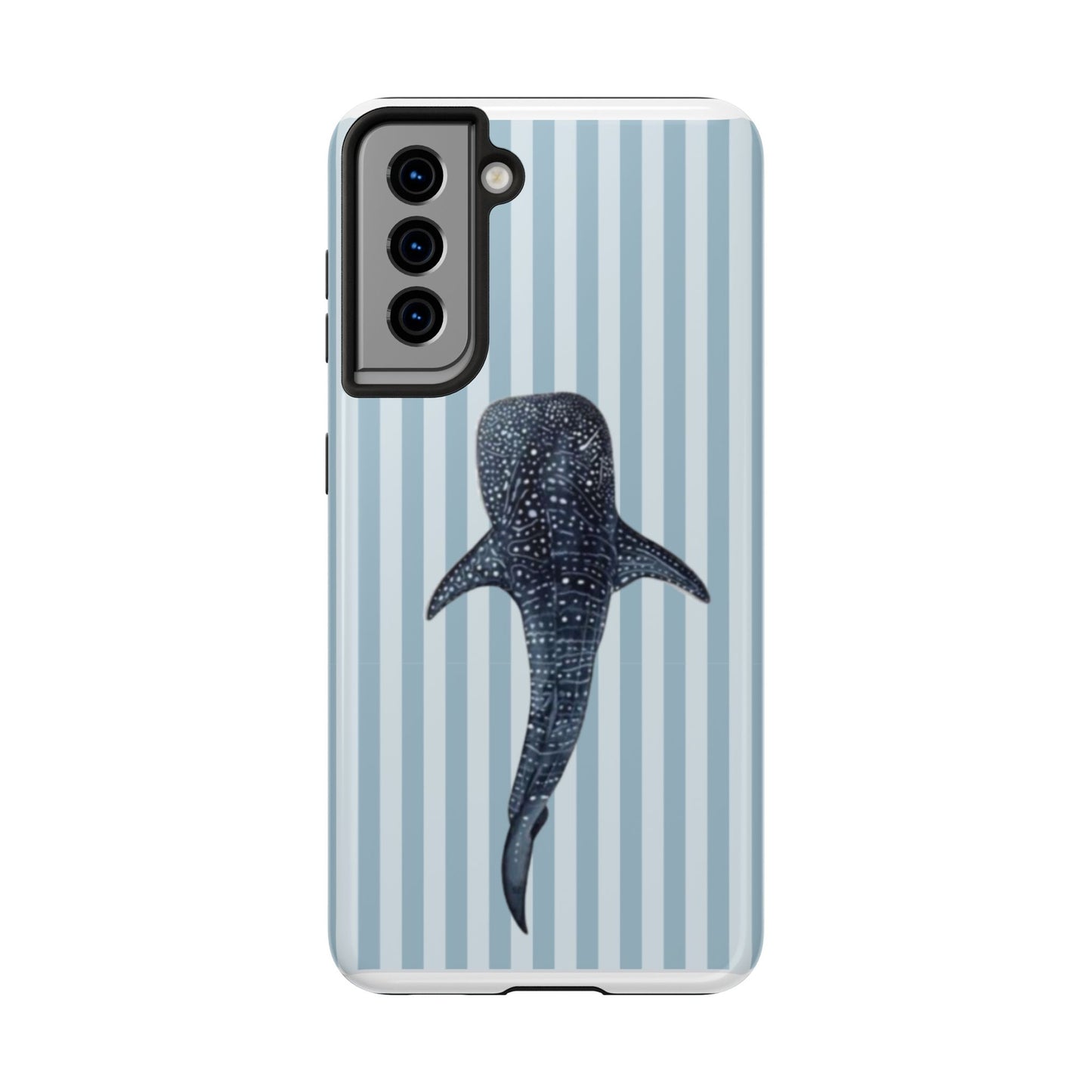Deep Sea  — Blue Striped Tough Protective Cover