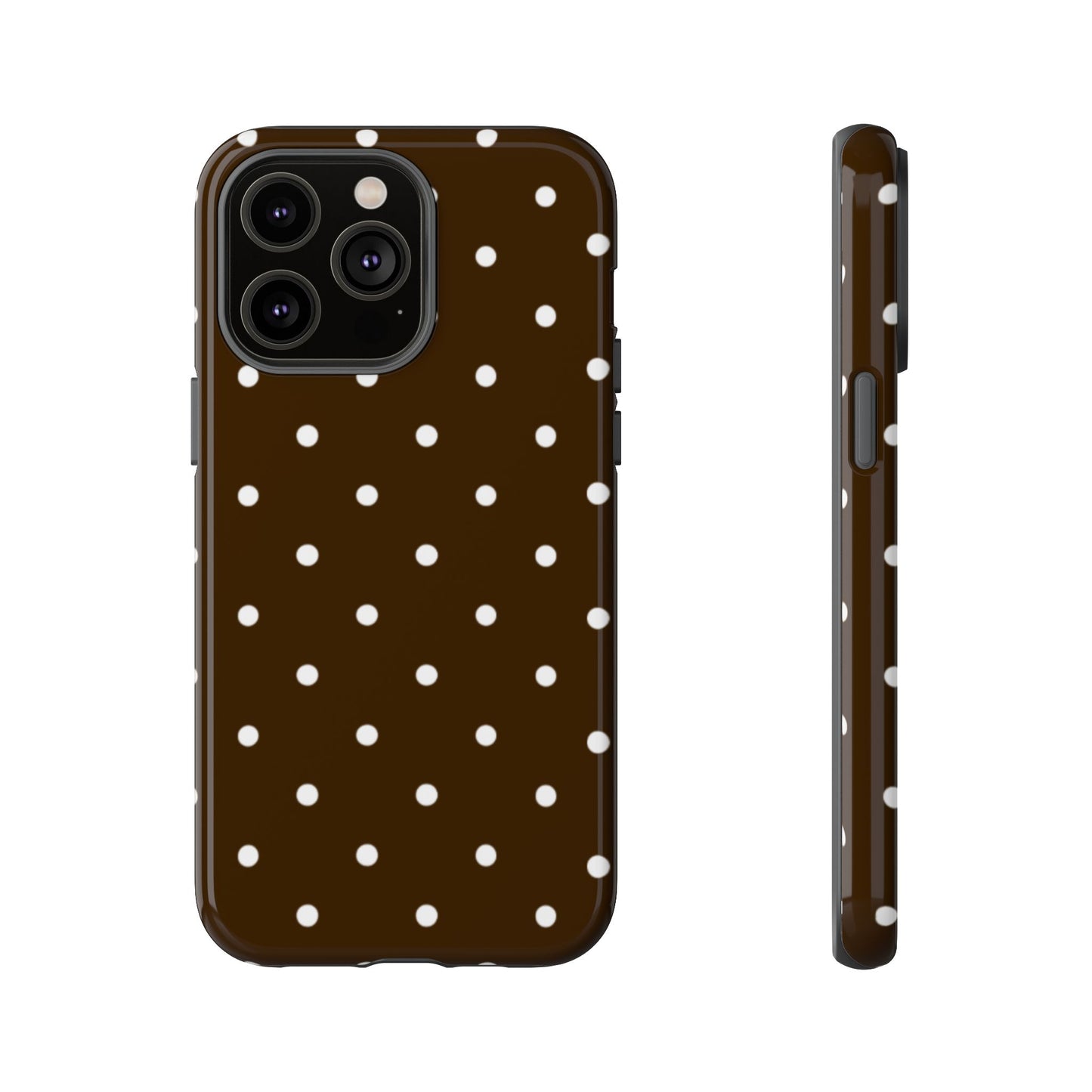 Cacao Polka Dot  — Phone Case Tough Case