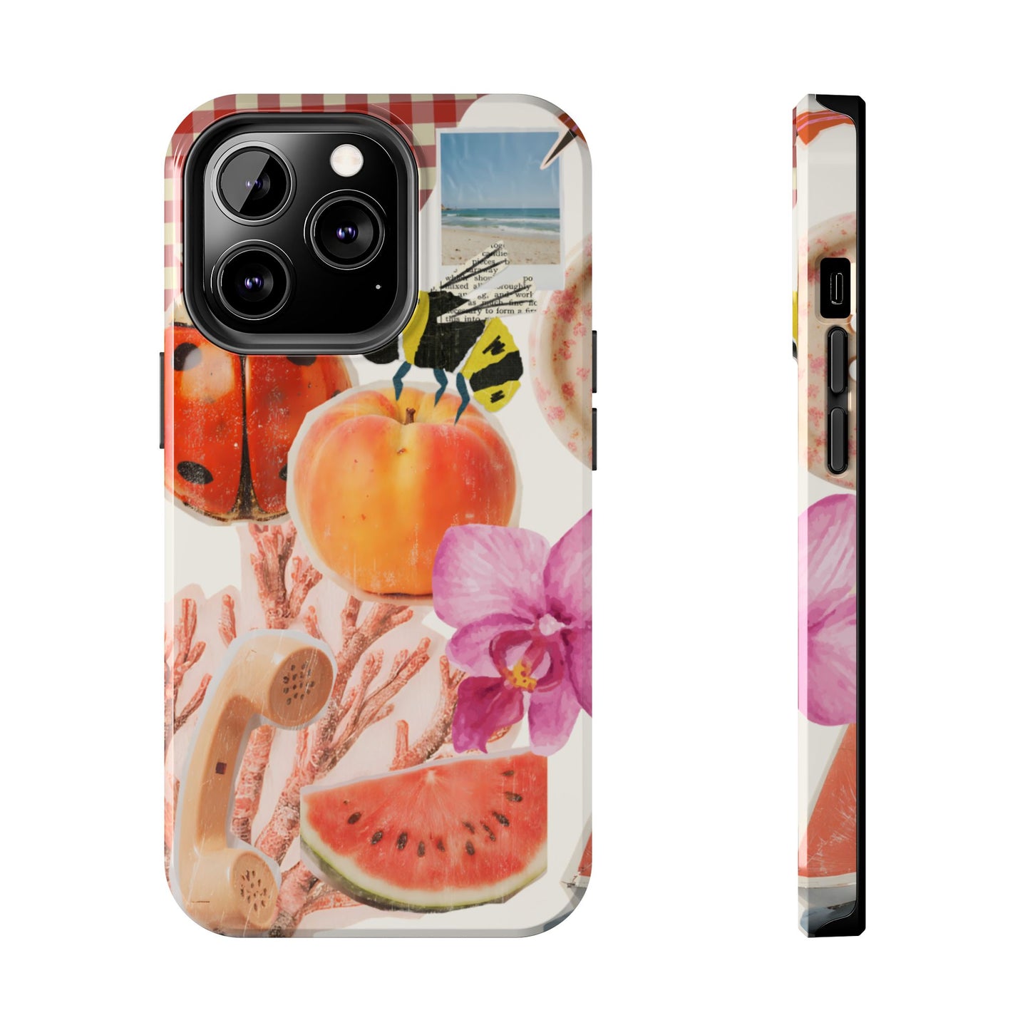 The farmers Market — Floral Fruit Collage Tough Phone Case
