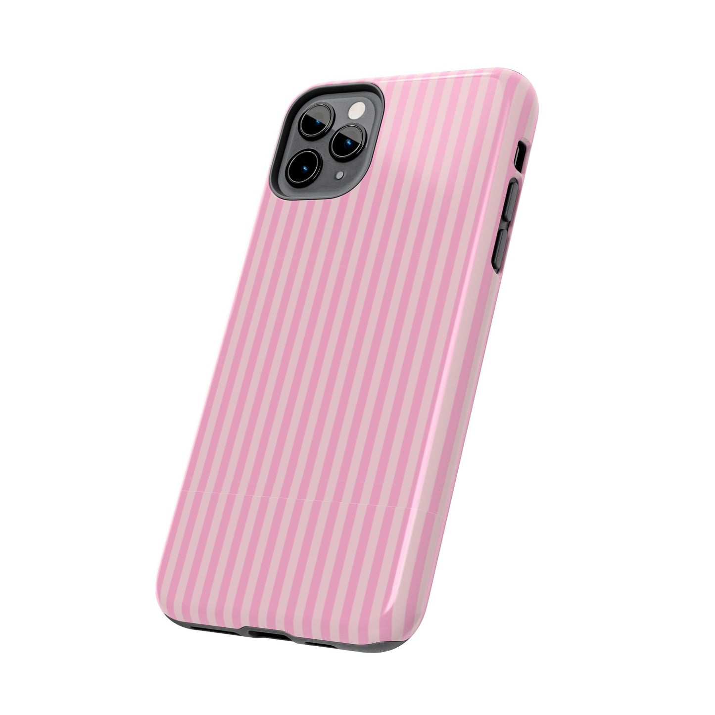 Pretty In Pink  – Pink Vertical Stripe Tough Phone Case