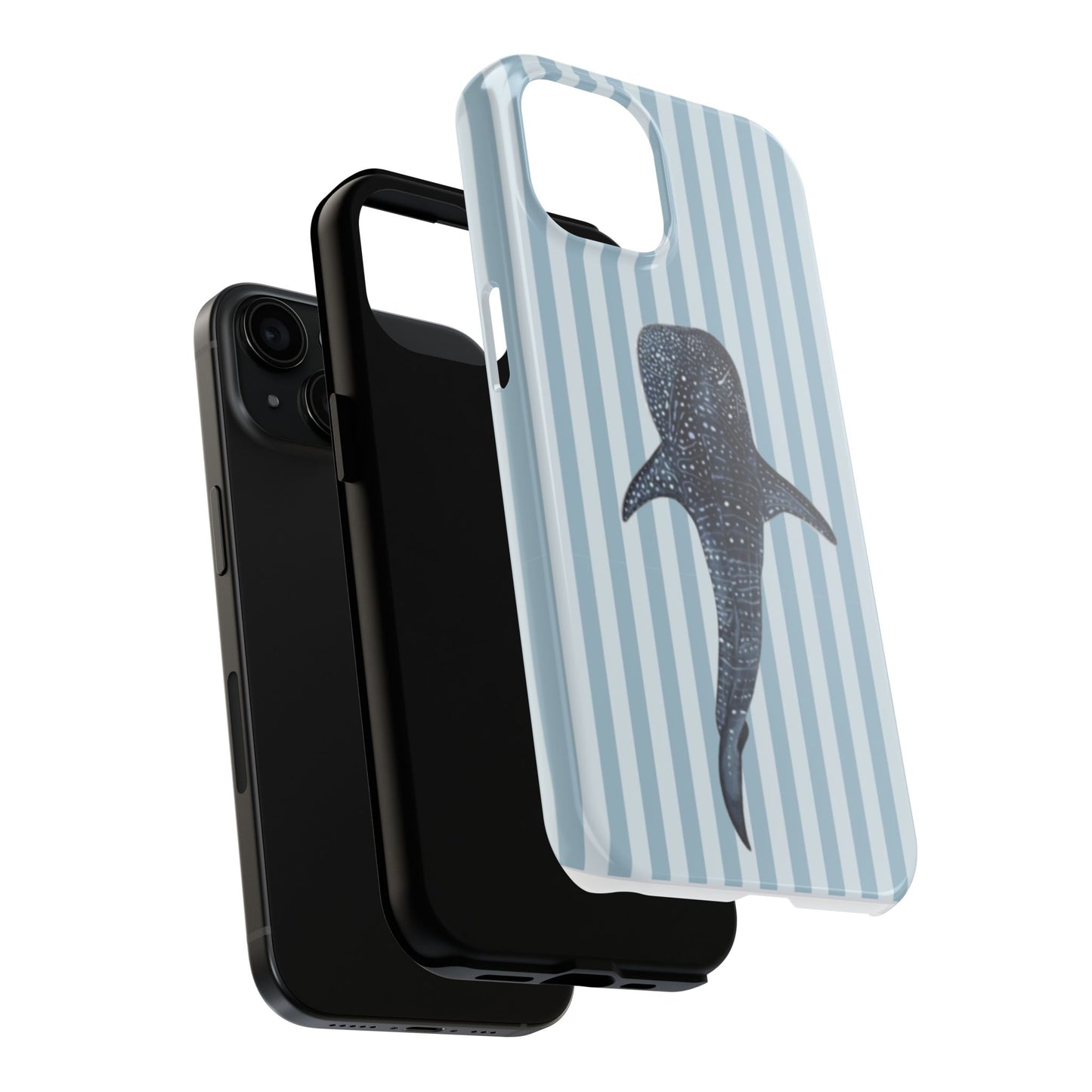 Deep Sea  — Blue Striped Tough Protective Cover