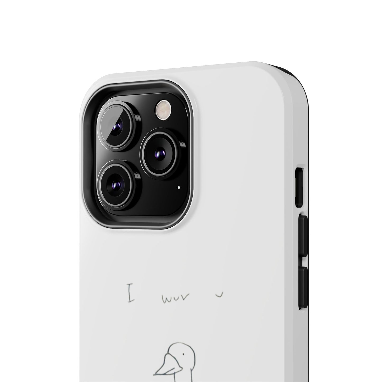 Funny Duck 'I wuv u'— Tough Phone Case