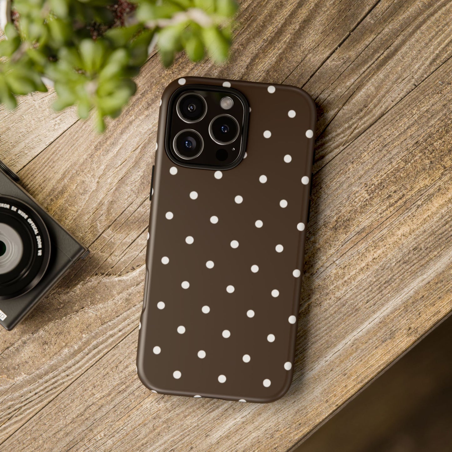 Cacao Polka Dot  — Phone Case Tough Case