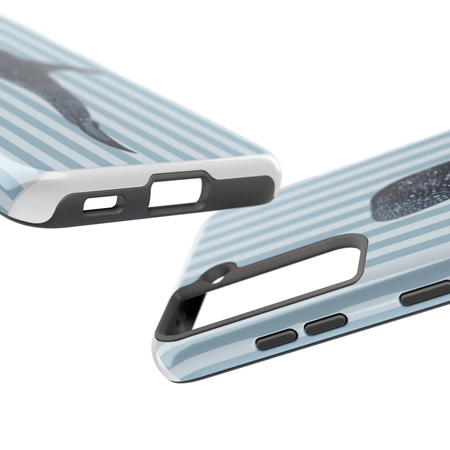 Deep Sea  — Blue Striped Tough Protective Cover